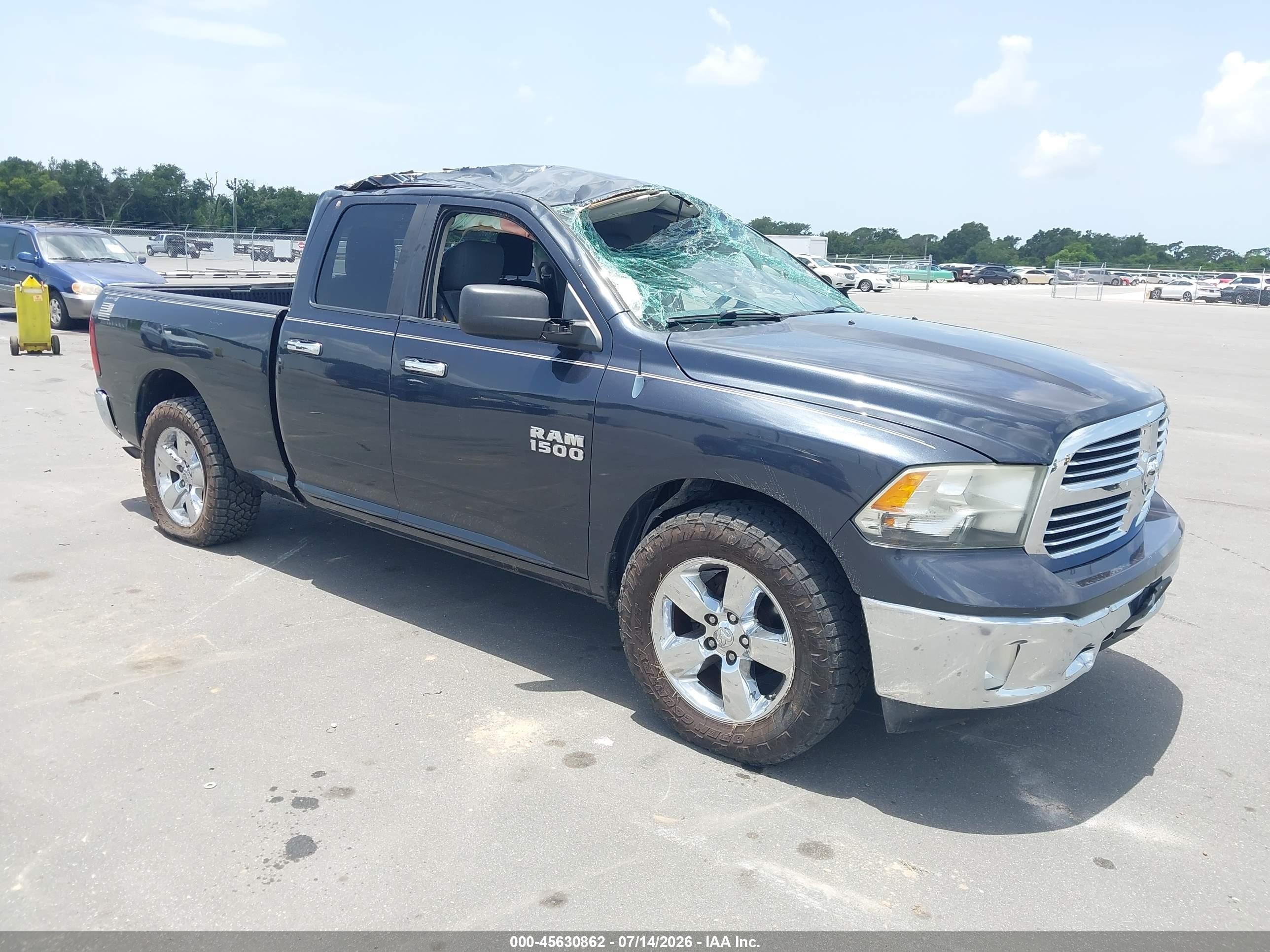 2013 Ram 1500 SLT, VIN 1C6RR6GG1DS665638 — Rollover