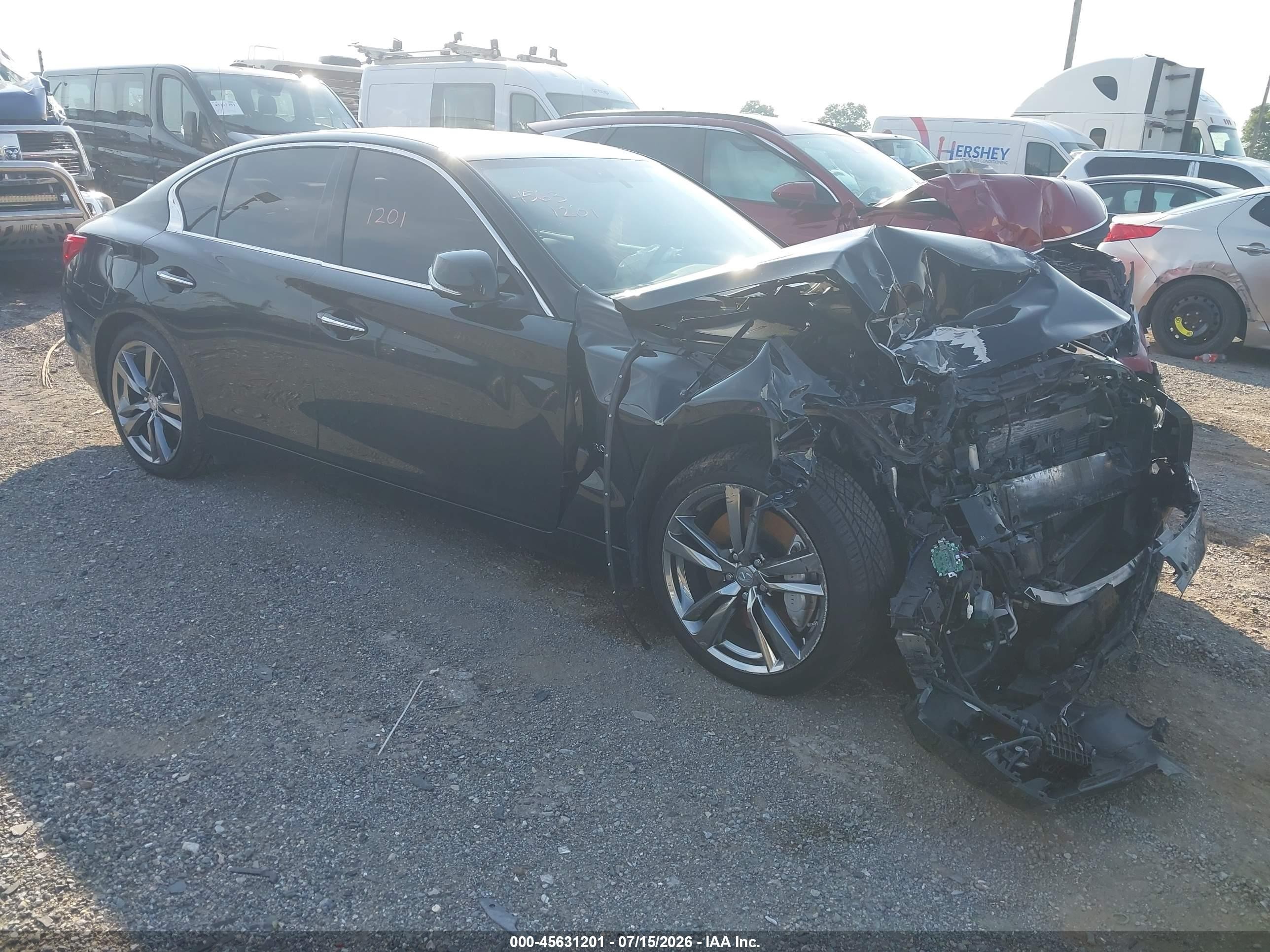 2017 Infiniti Q50 Signature Edition, VIN JN1EV7AR2HM831732 — Front end