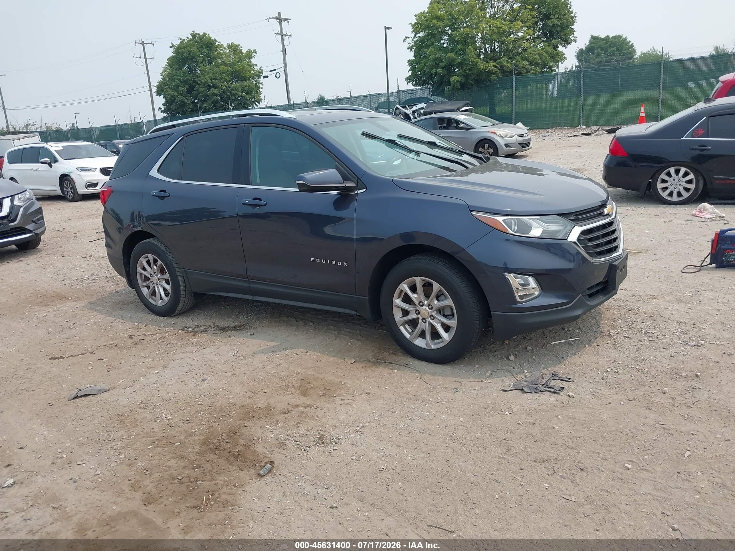 2019 Chevrolet Equinox LT, VIN 3GNAXKEVXKL215253 — Fresh water flood