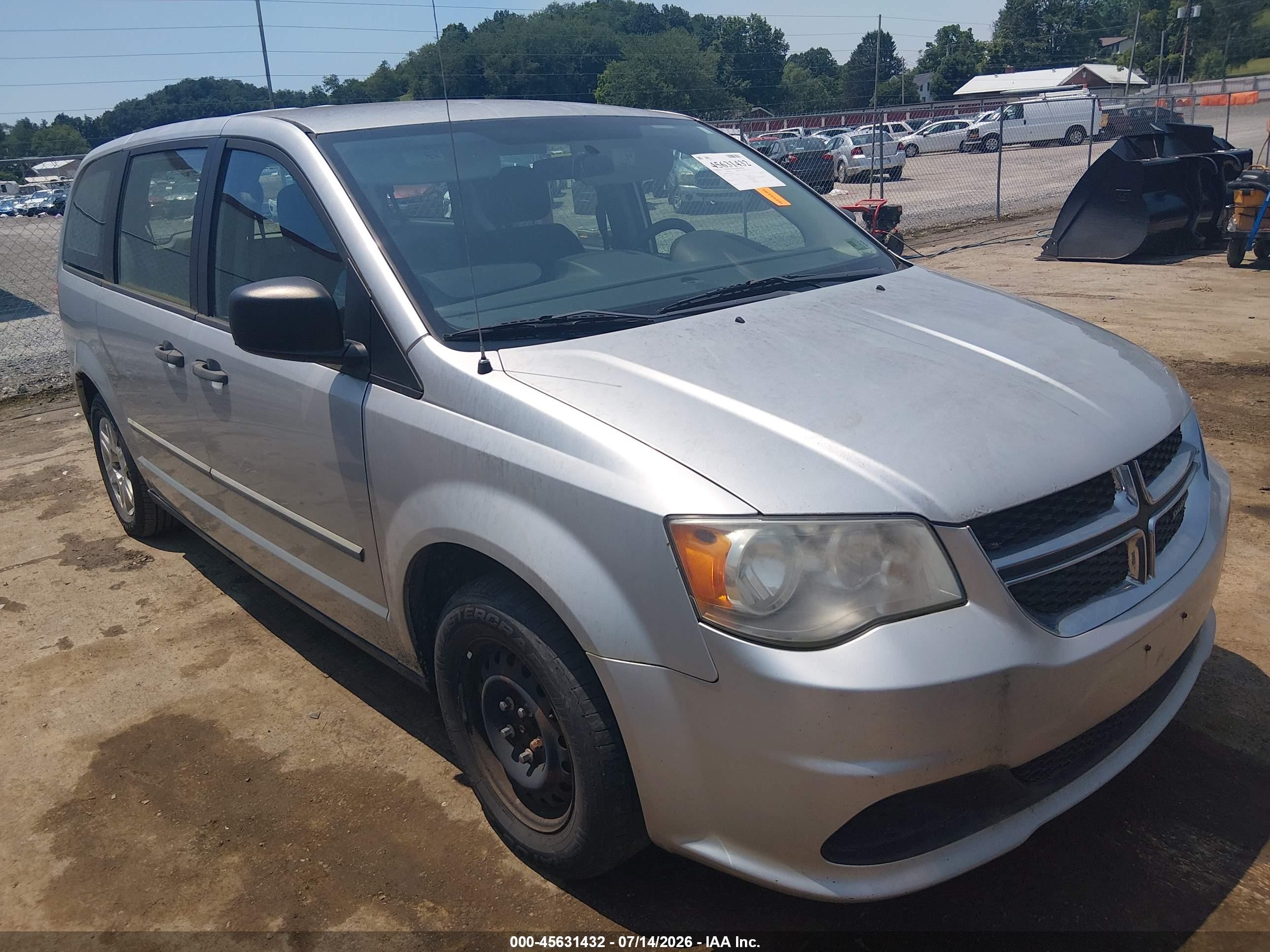 2012 Dodge Grand Caravan SE, VIN 2C4RDGBG7CR182580 — Обычный износ