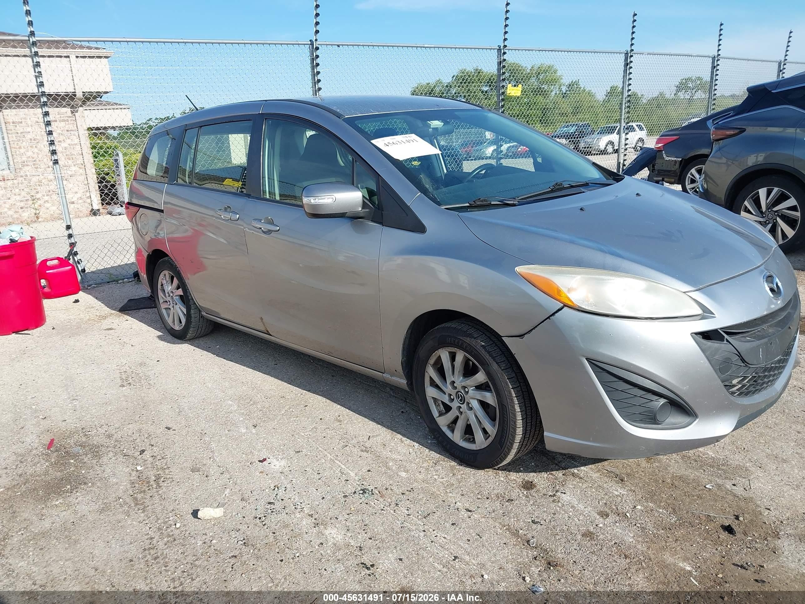 2013 Mazda 5 Sport, VIN JM1CW2BL1D0147996 — Rear end