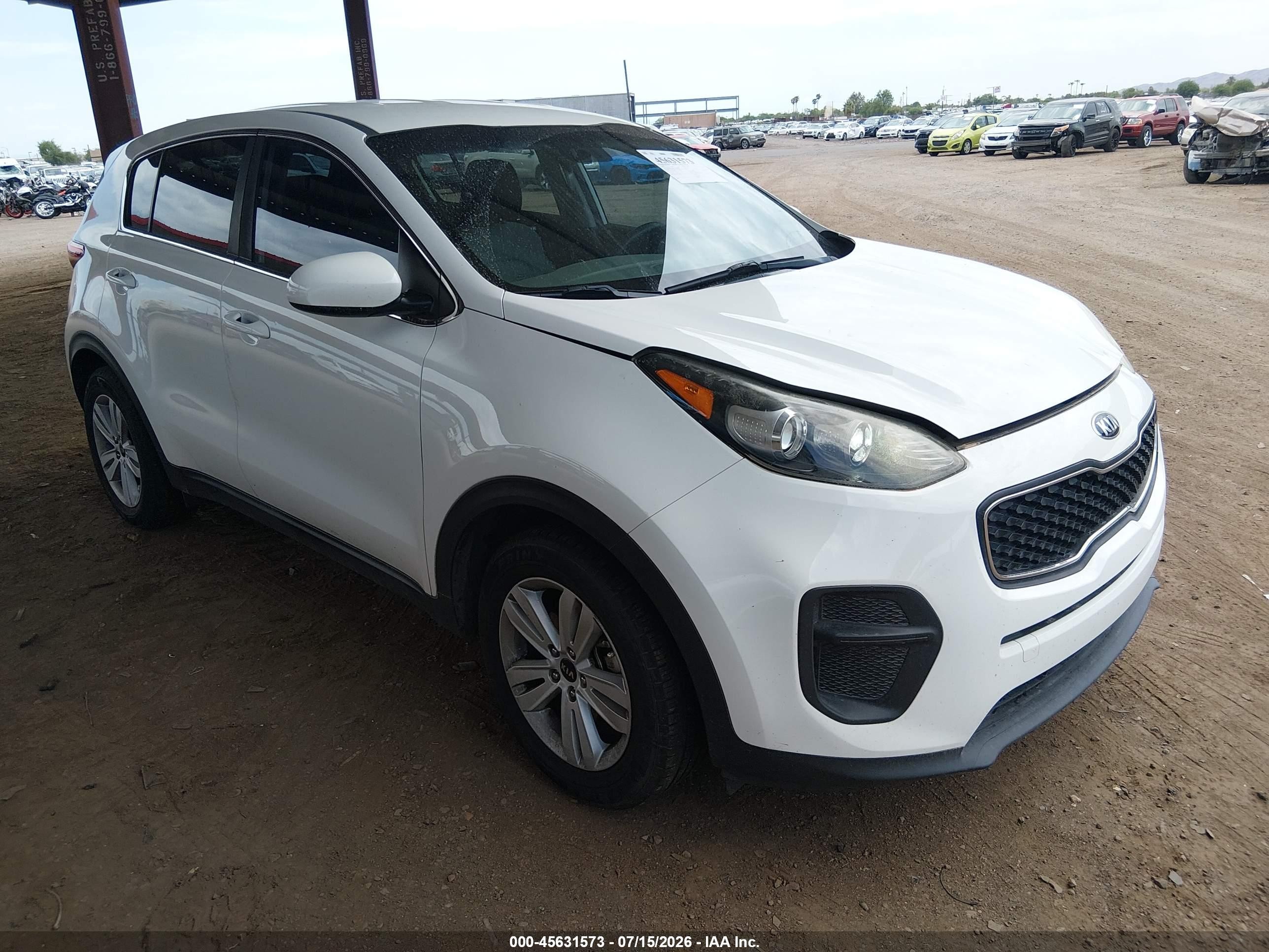 2019 Kia Sportage LX, VIN KNDPM3AC7K7550125 — Rear end