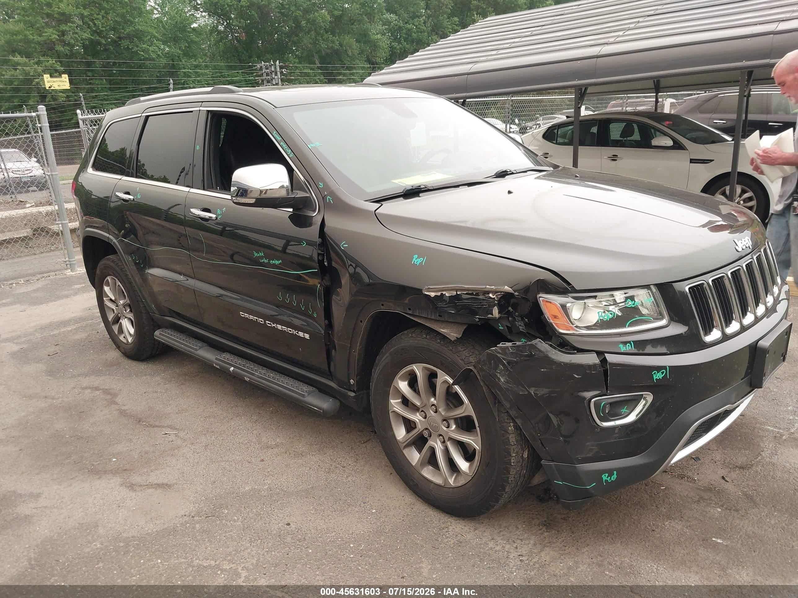 2014 Jeep Grand Cherokee Limited, VIN 1C4RJFBGXEC131895 — Front end