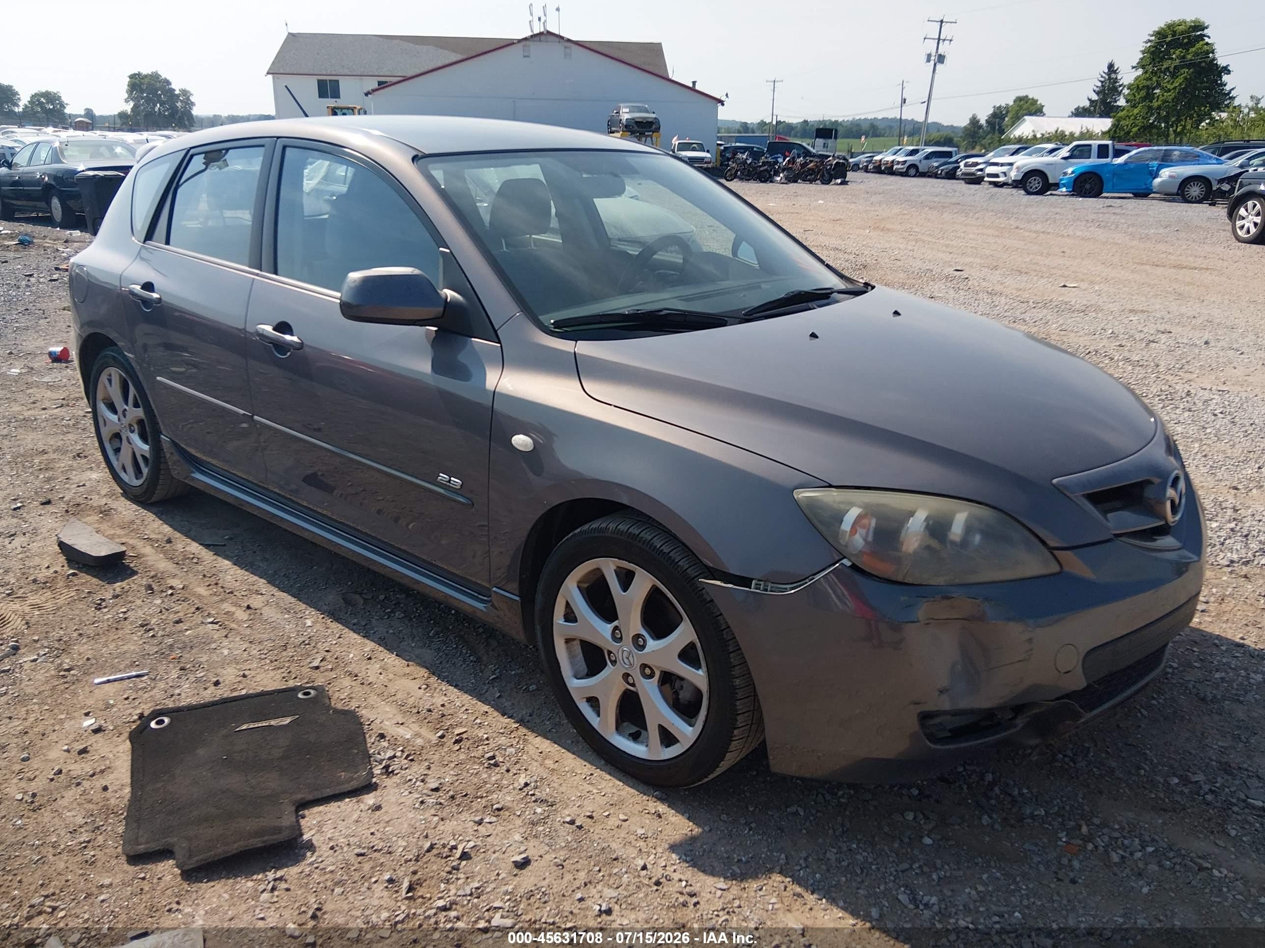 2008 Mazda 3 S GT, VIN JM1BK344081827519 — Front end