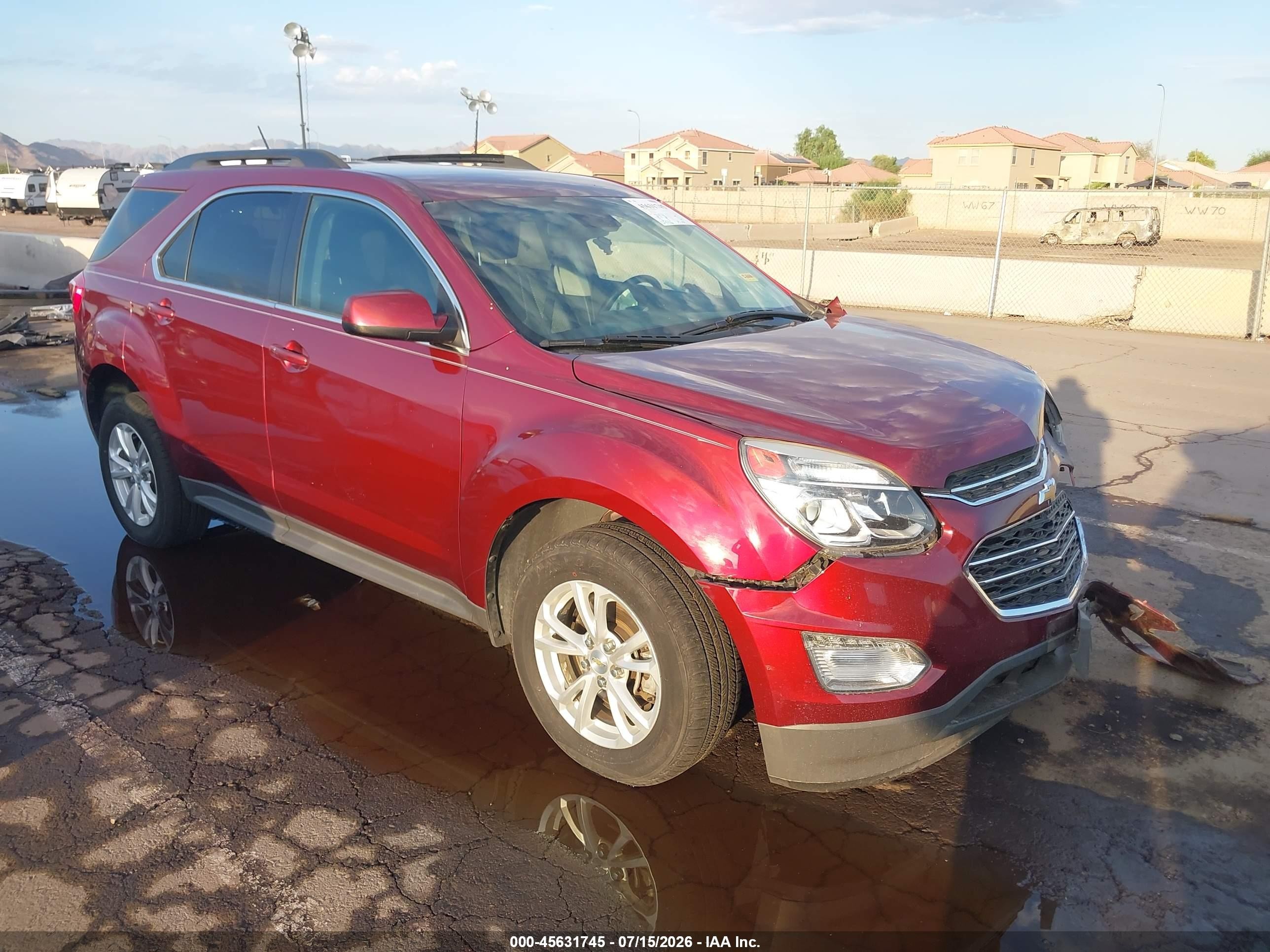 2017 Chevrolet Equinox LT, VIN 2GNALCEK2H6160611 — Front end