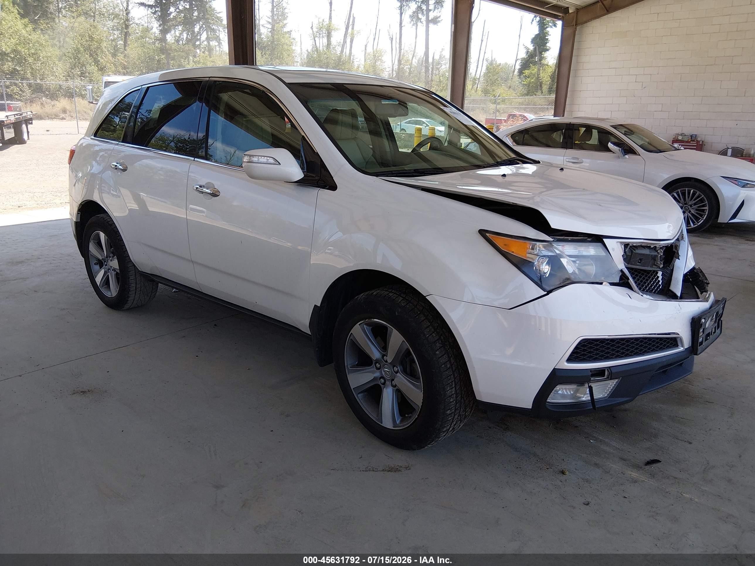 2012 Acura MDX Technology, VIN 2HNYD2H42CH510550 — Front end