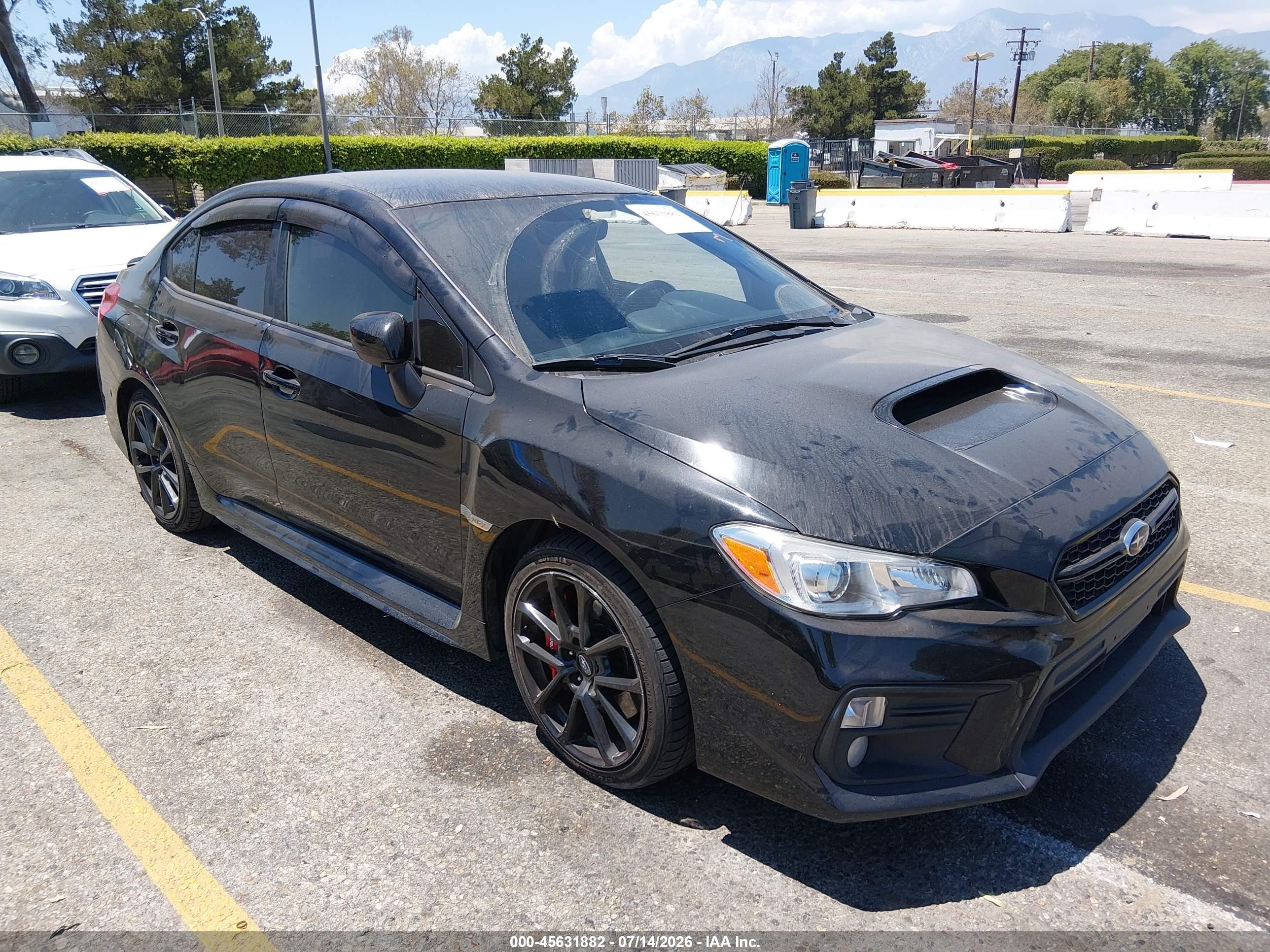 2020 Subaru WRX Premium, VIN JF1VA1B69L9823672 — Rear end