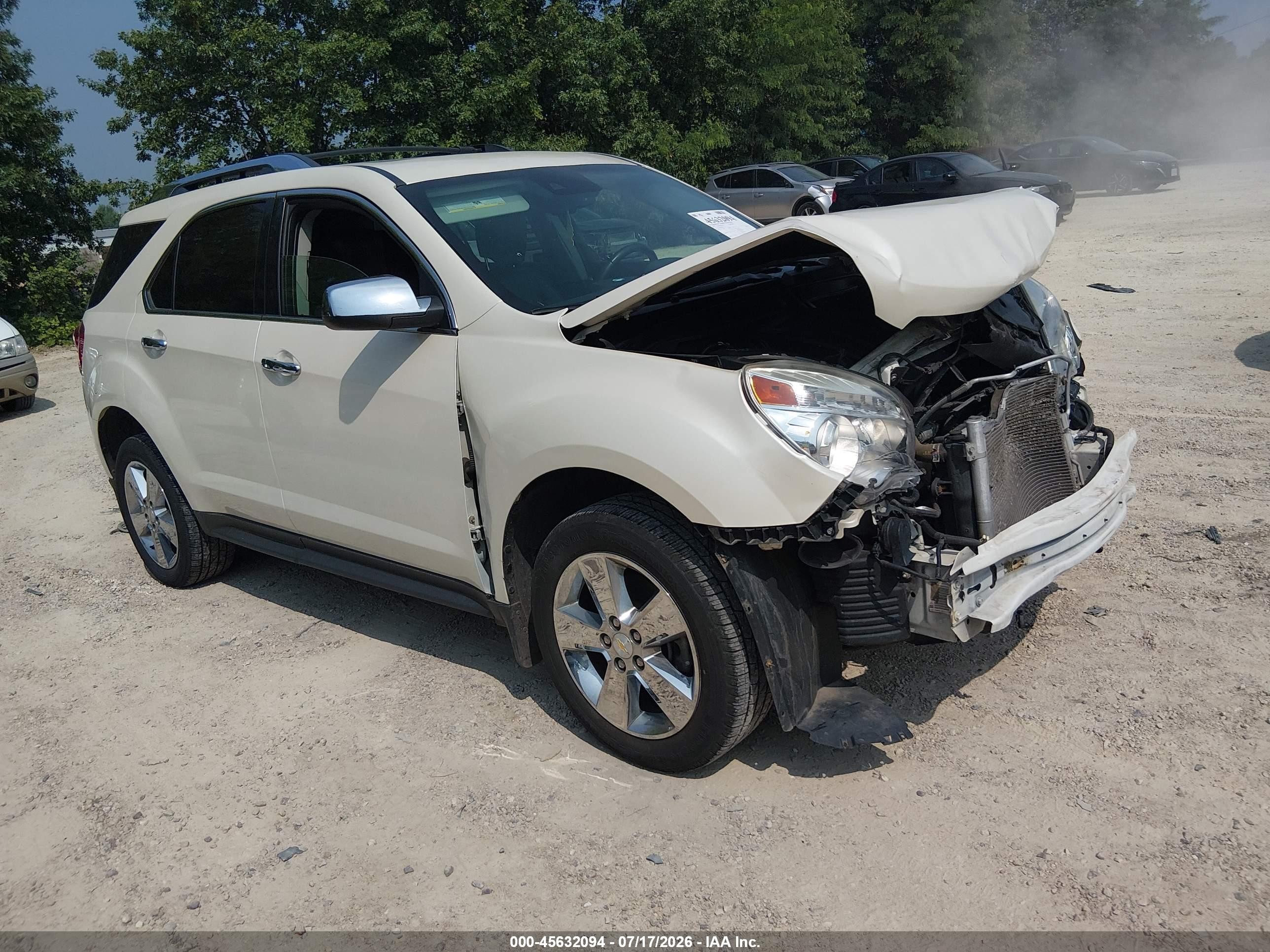 2013 Chevrolet Equinox LTZ, VIN 2GNALFEK8D1125614 — Front end