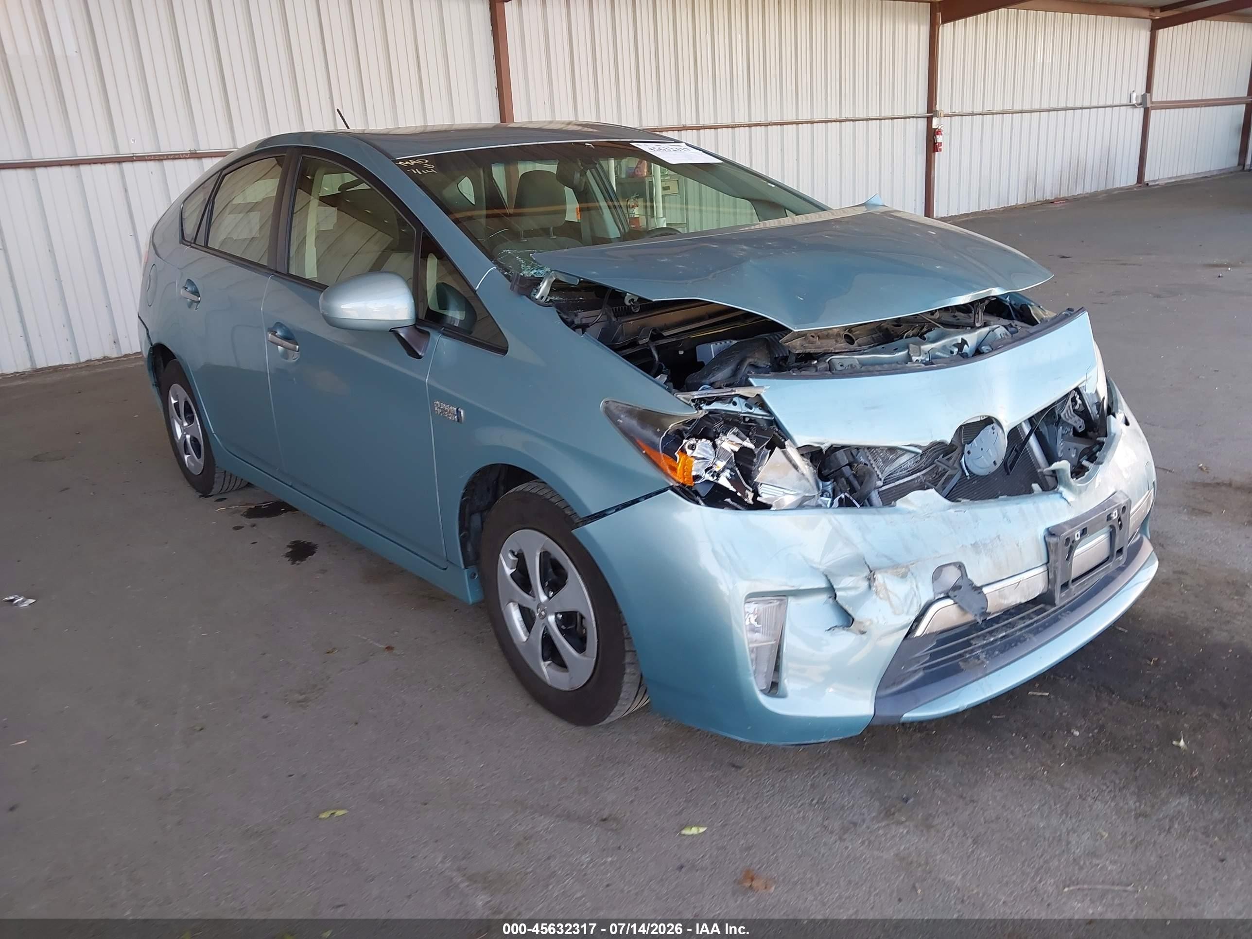 2012 Toyota Prius, VIN JTDKN3DP0C3014387 — Front end