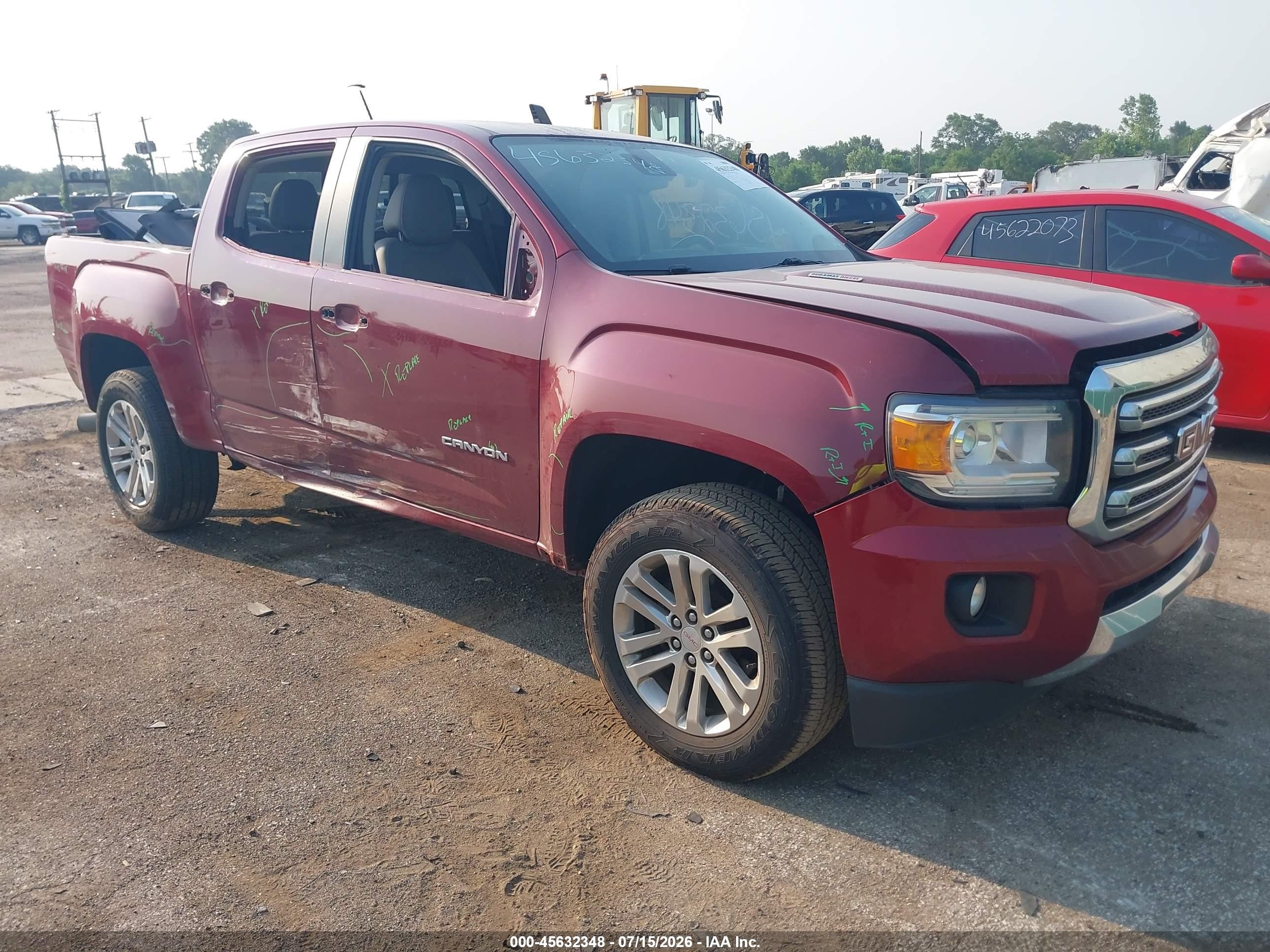 2017 GMC Canyon 4WD SLT, VIN 1GTP6DE11H1289031 — Side