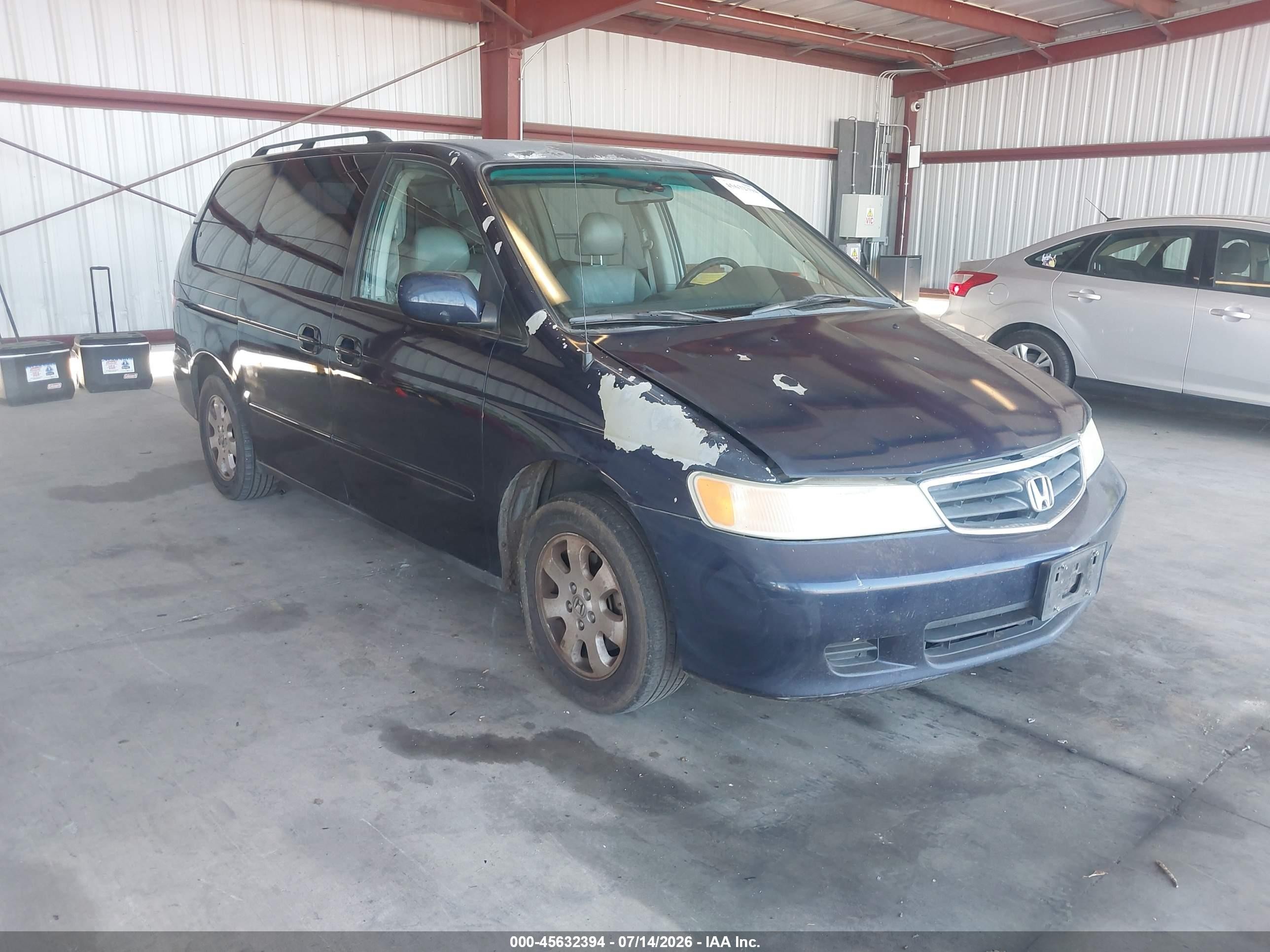 2004 Honda Odyssey EX-L, VIN 5FNRL187X4B139159 — Rear end