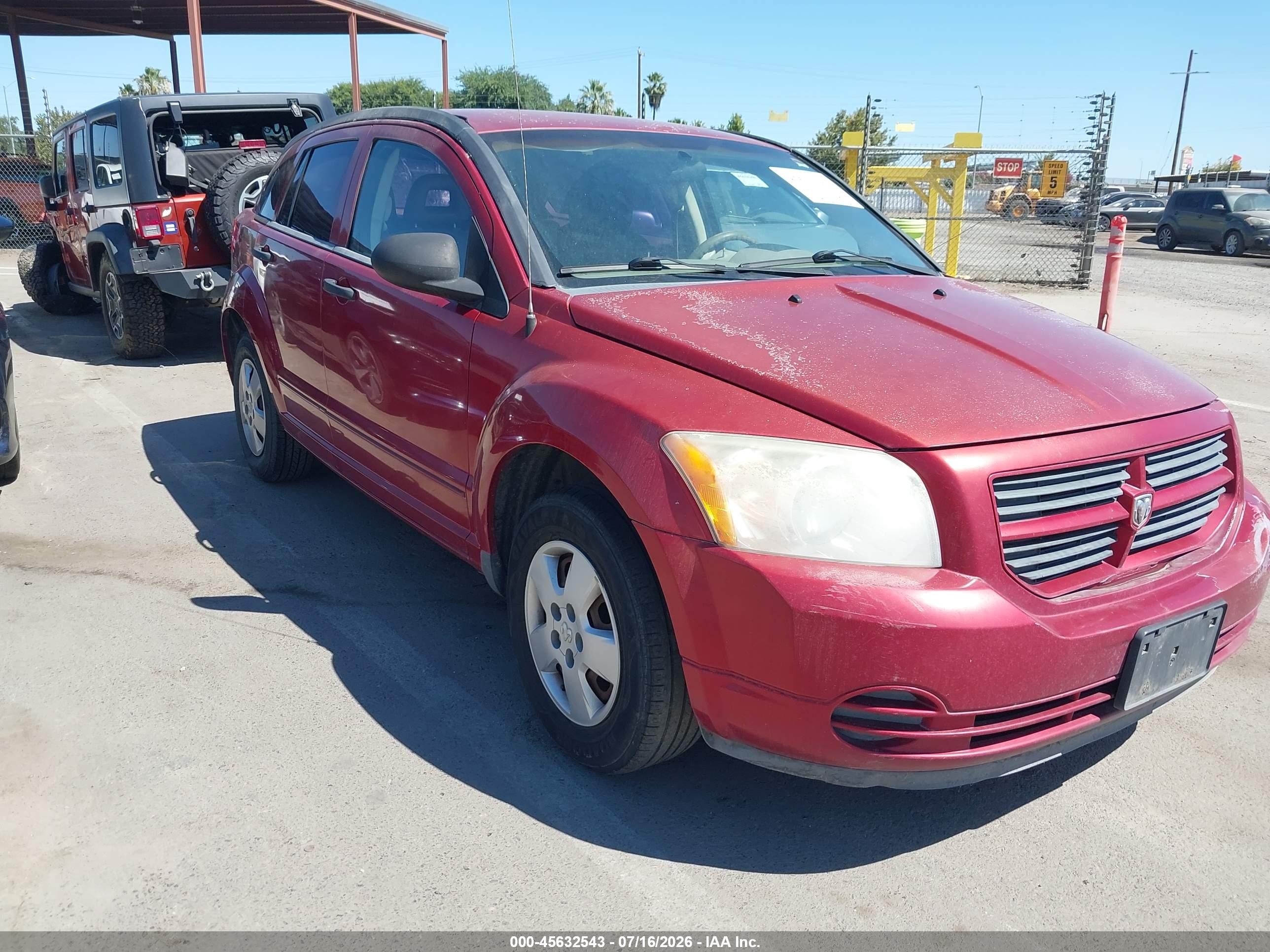 2008 Dodge Caliber SE, VIN 1B3HB28B08D586607 — Normal wear