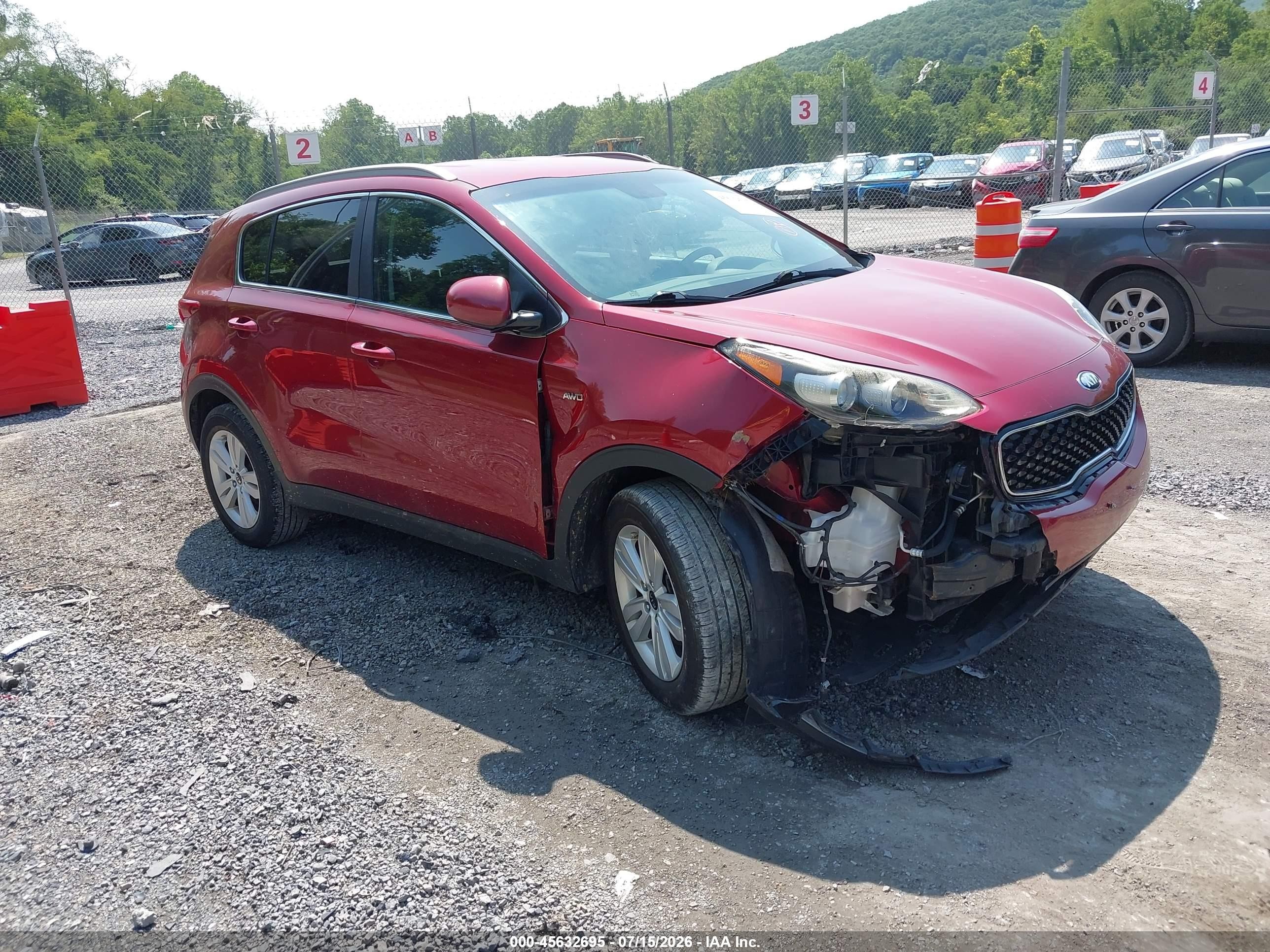 2019 Kia Sportage LX, VIN KNDPMCAC2K7606777 — Front end