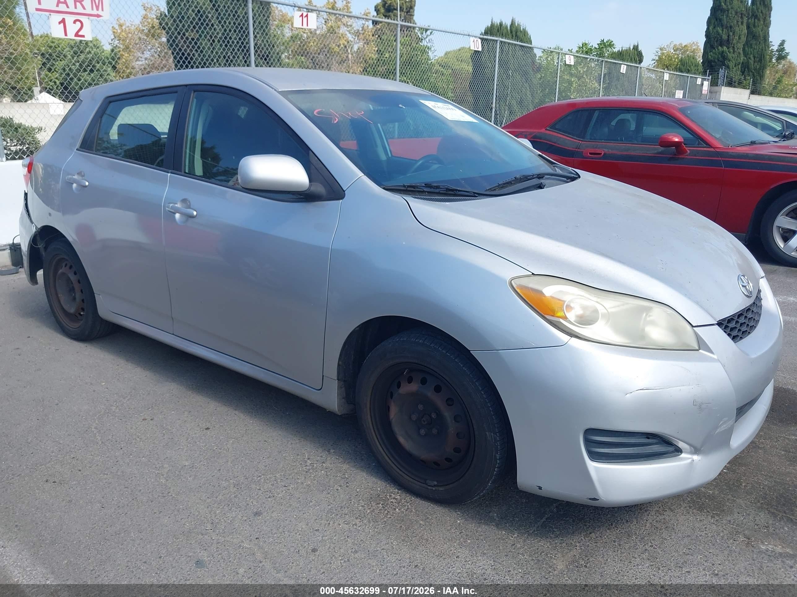 2009 Toyota Matrix, VIN 2T1KU40E89C071109 — Зад