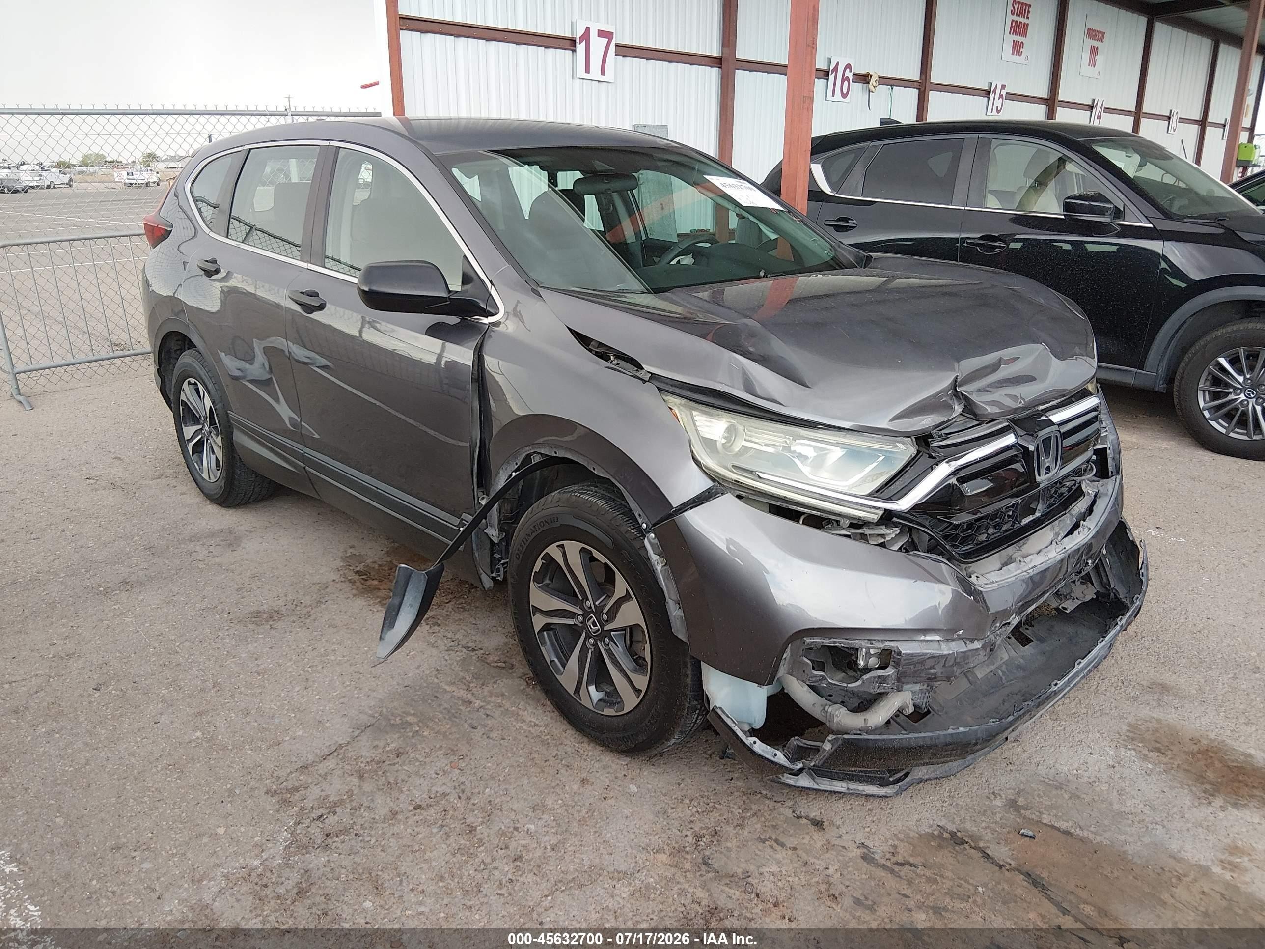 2020 Honda CR-V LX, VIN 5J6RW1H26LA009358 — Front end