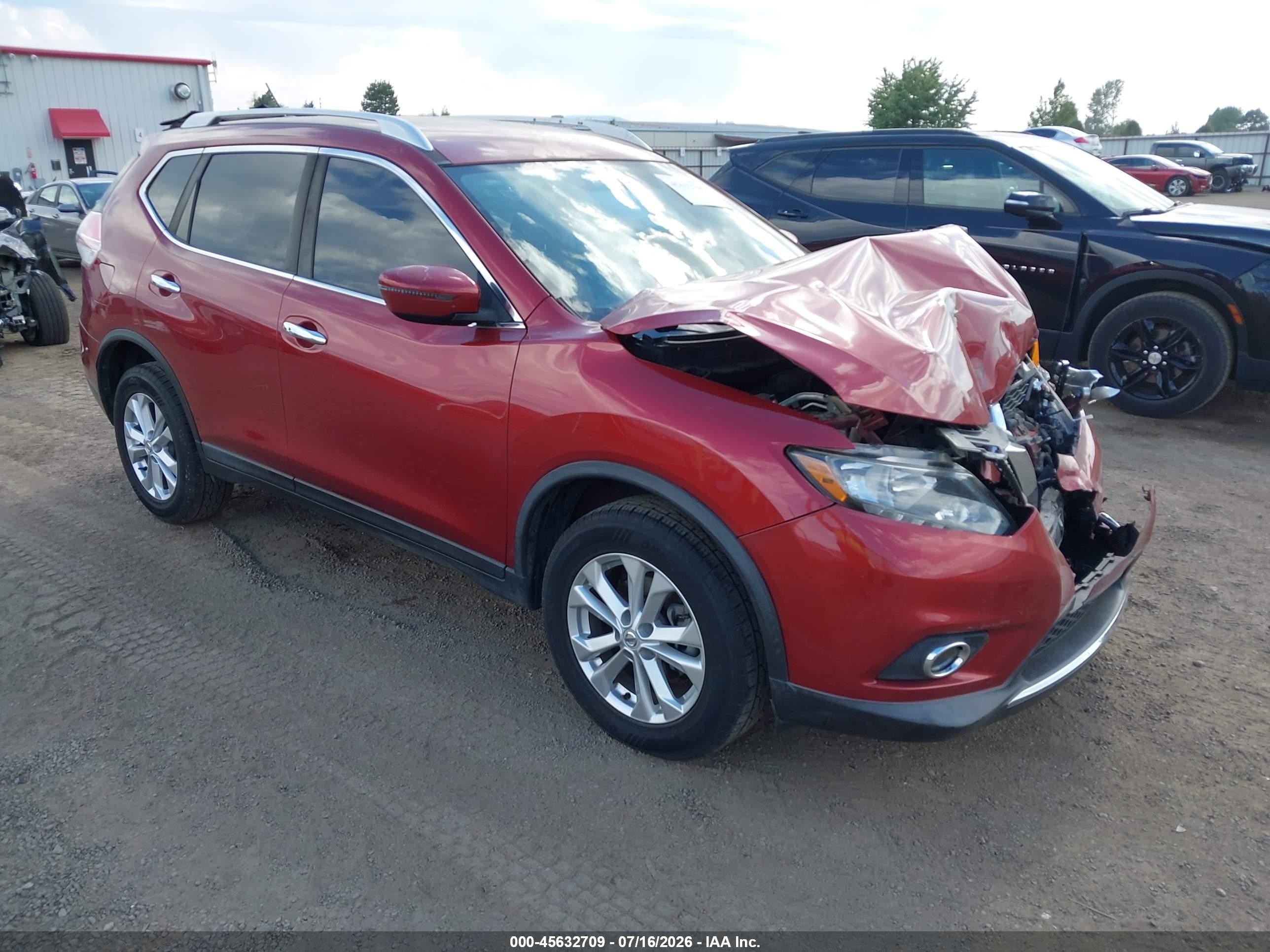 2016 Nissan Rogue S, VIN KNMAT2MV8GP716949 — Front end