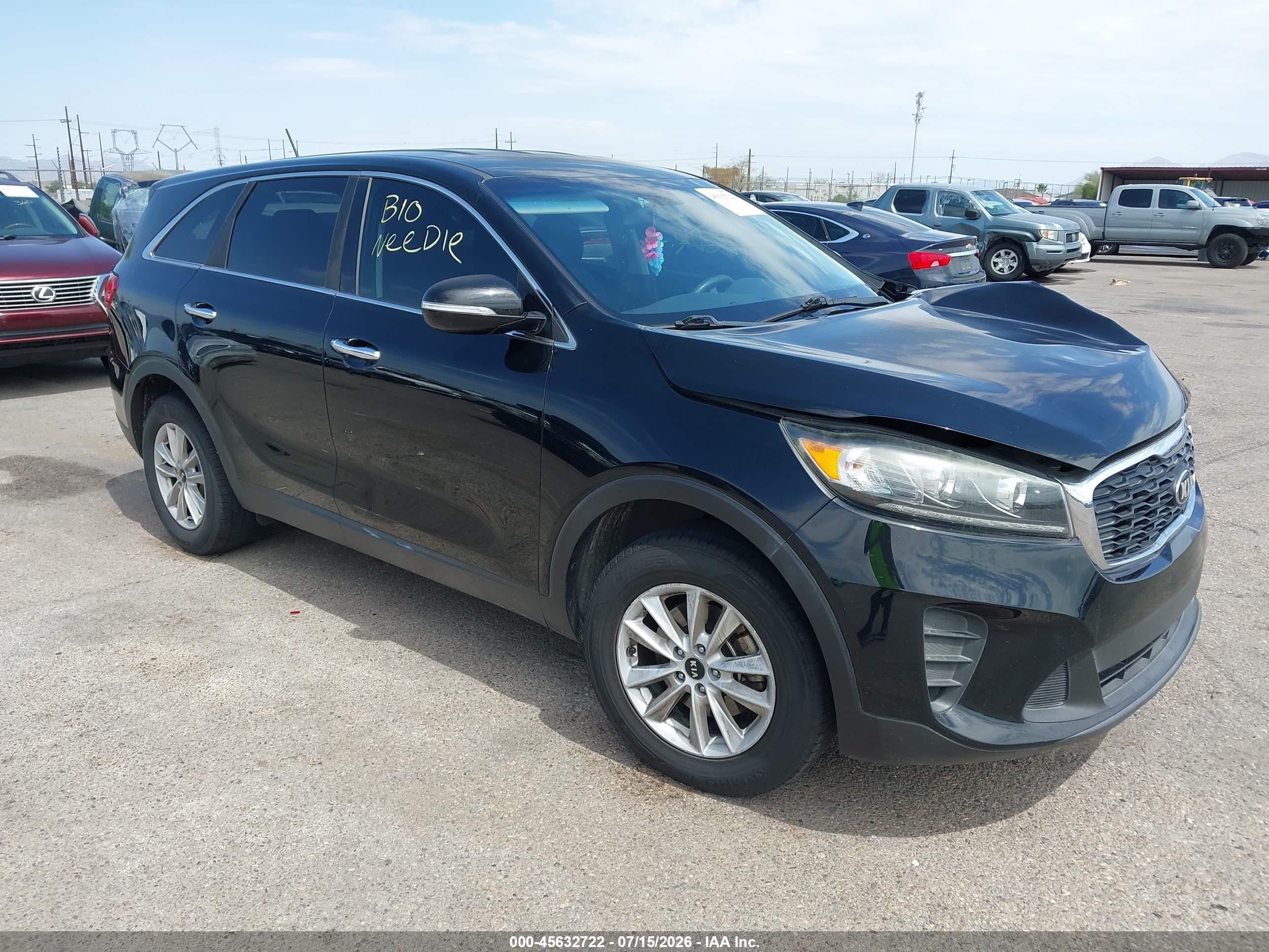 2019 Kia Sorento LX, VIN 5XYPG4A37KG578653 — All over