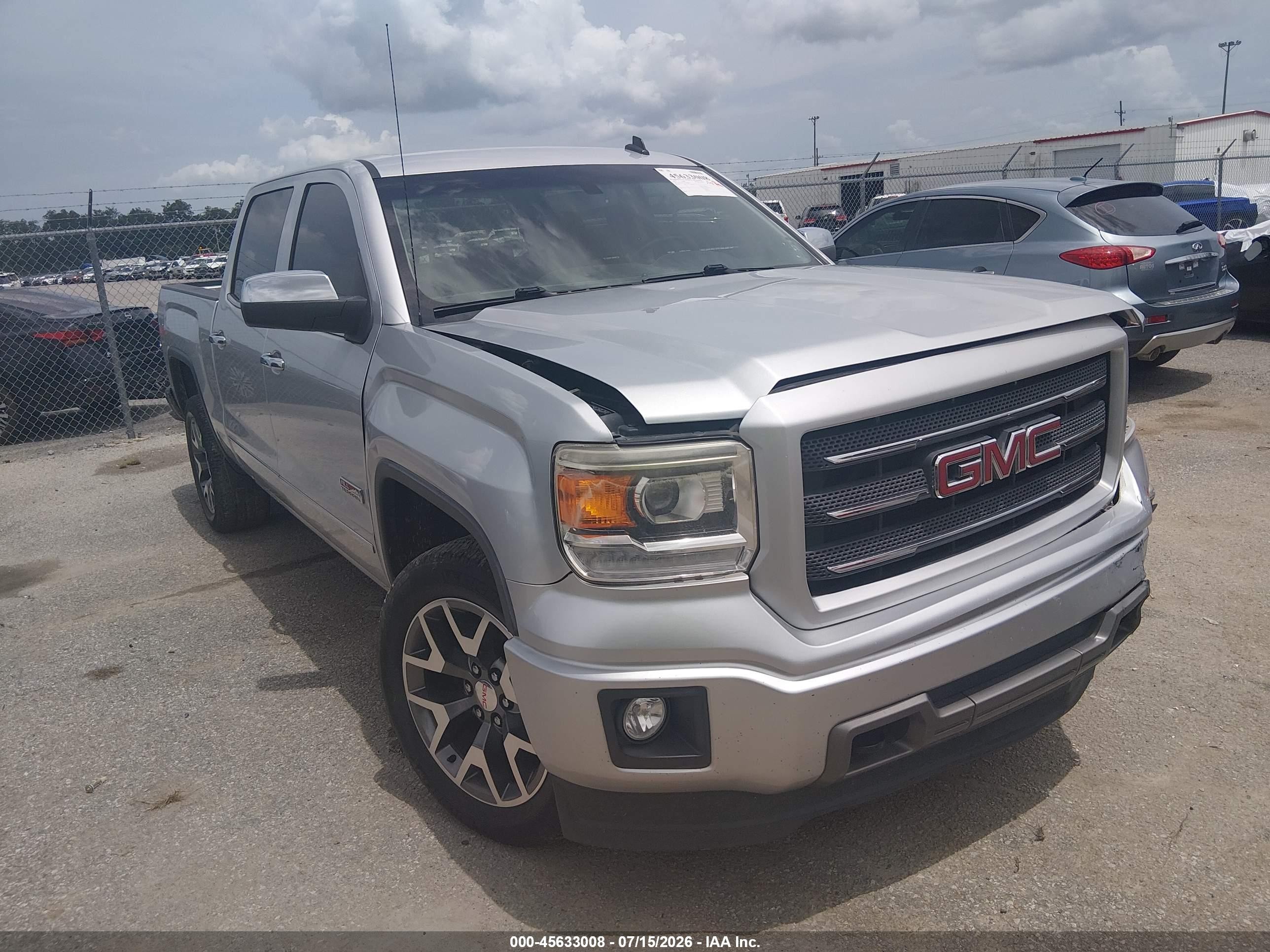 2014 GMC Sierra 1500 SLE, VIN 3GTU2UEC7EG384240 — Перед