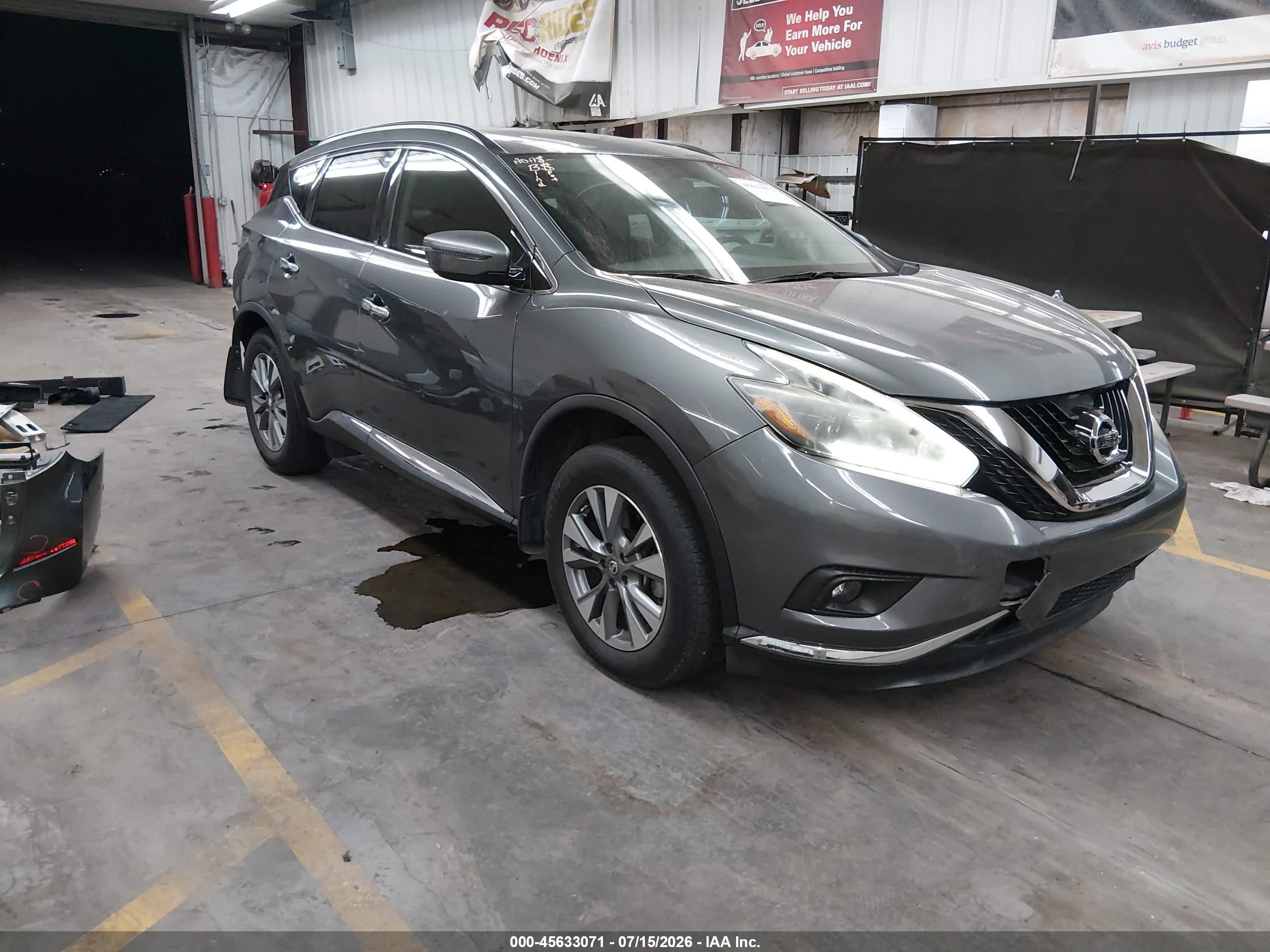 2018 Nissan Murano S, VIN 5N1AZ2MG2JN203047 — Rear end