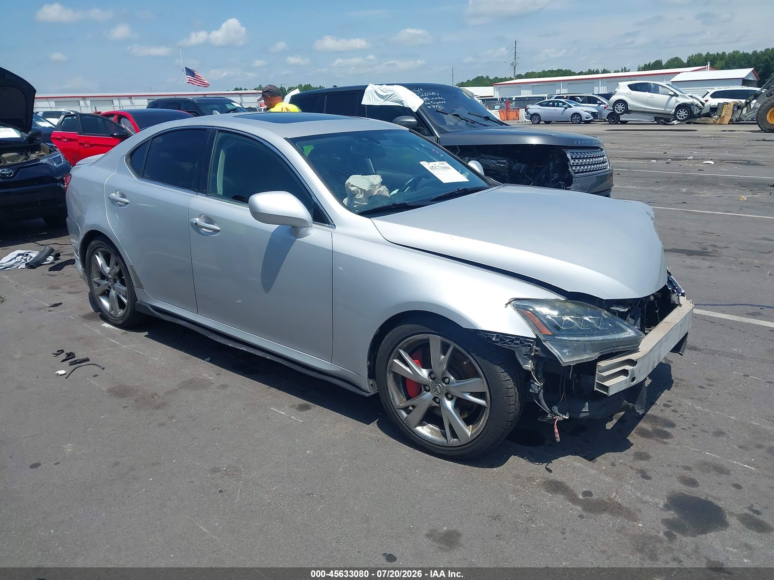 2007 Lexus IS 350, VIN JTHBE262875014142 — Front end