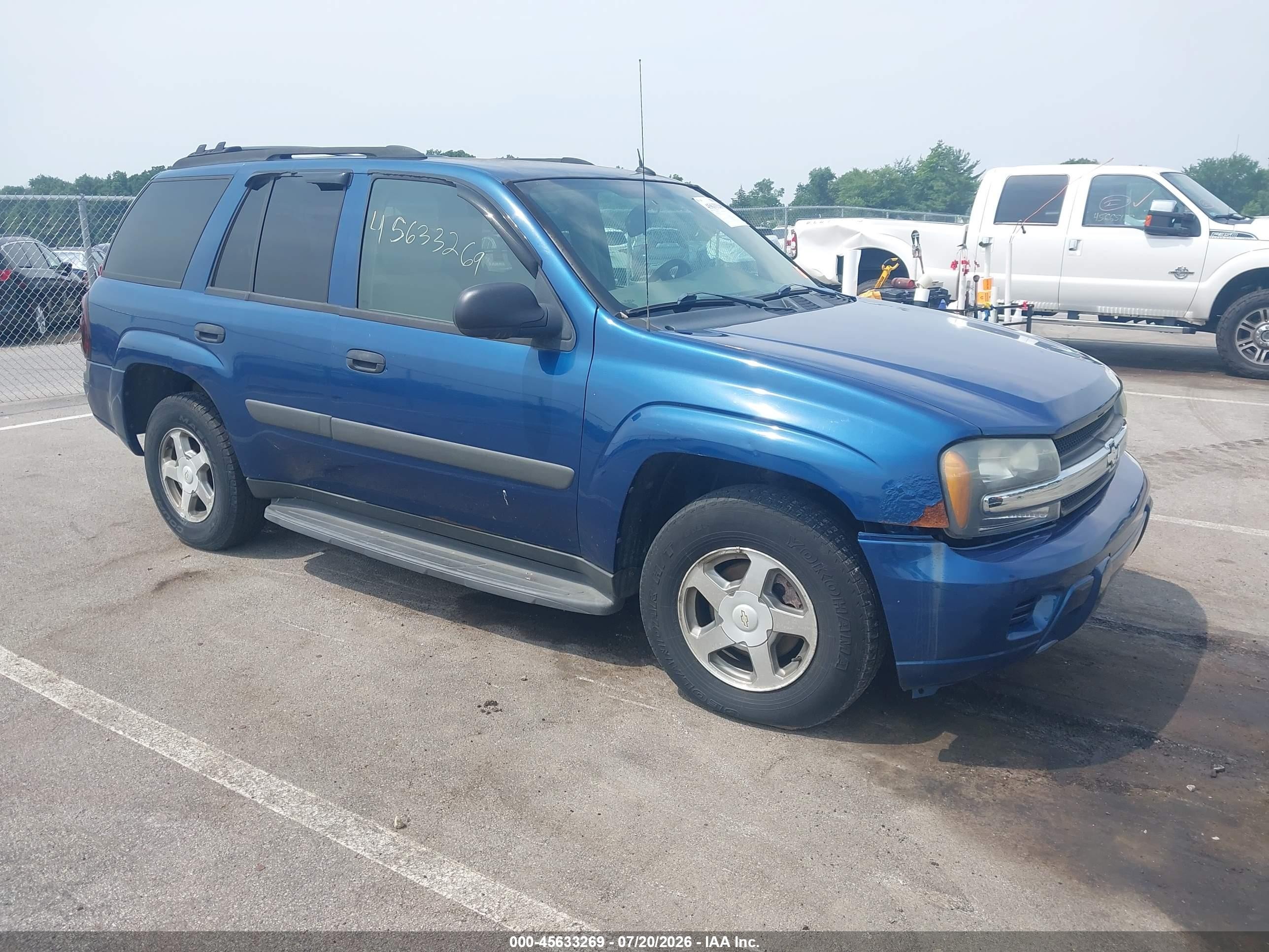 2005 Chevrolet TrailBlazer LS, VIN 1GNDT13S852199622 — Hail