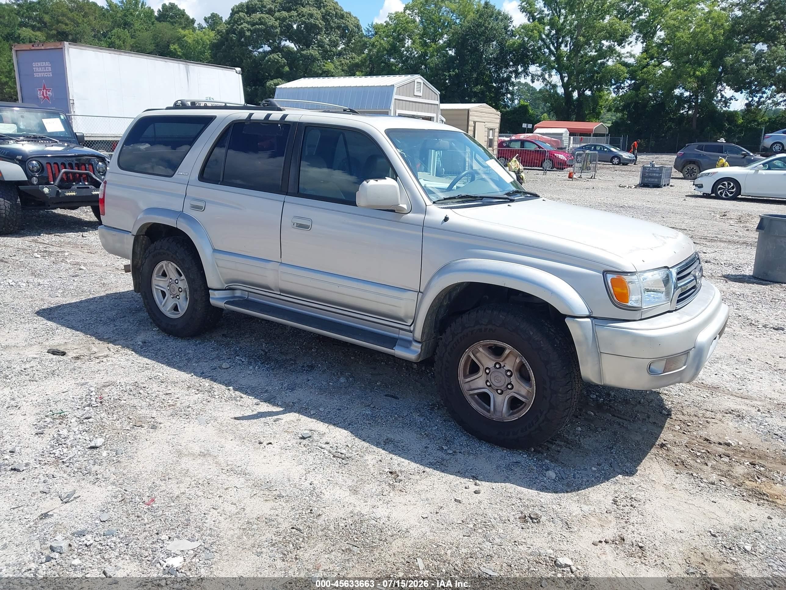 1999 Toyota 4Runner Limited, VIN JT3GN87R8X0119769 — Roof