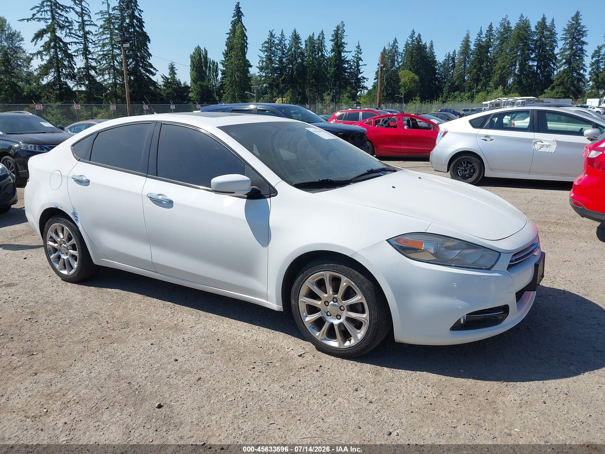 2013 Dodge Dart Limited, VIN 1C3CDFCA9DD204548 — Normal wear