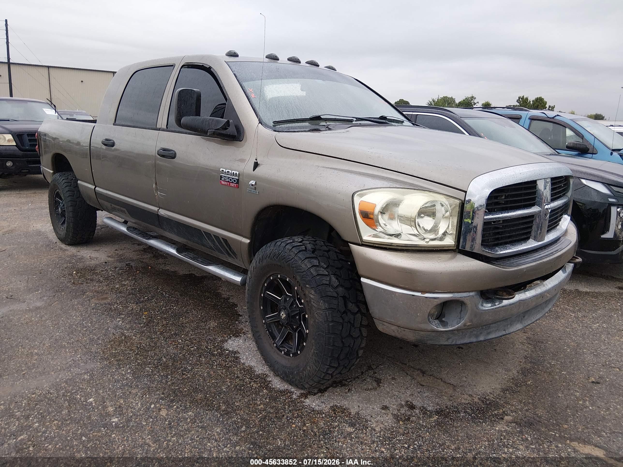 2007 Dodge 2500 SLT, VIN 3D7KS29A27G848953 — Обычный износ