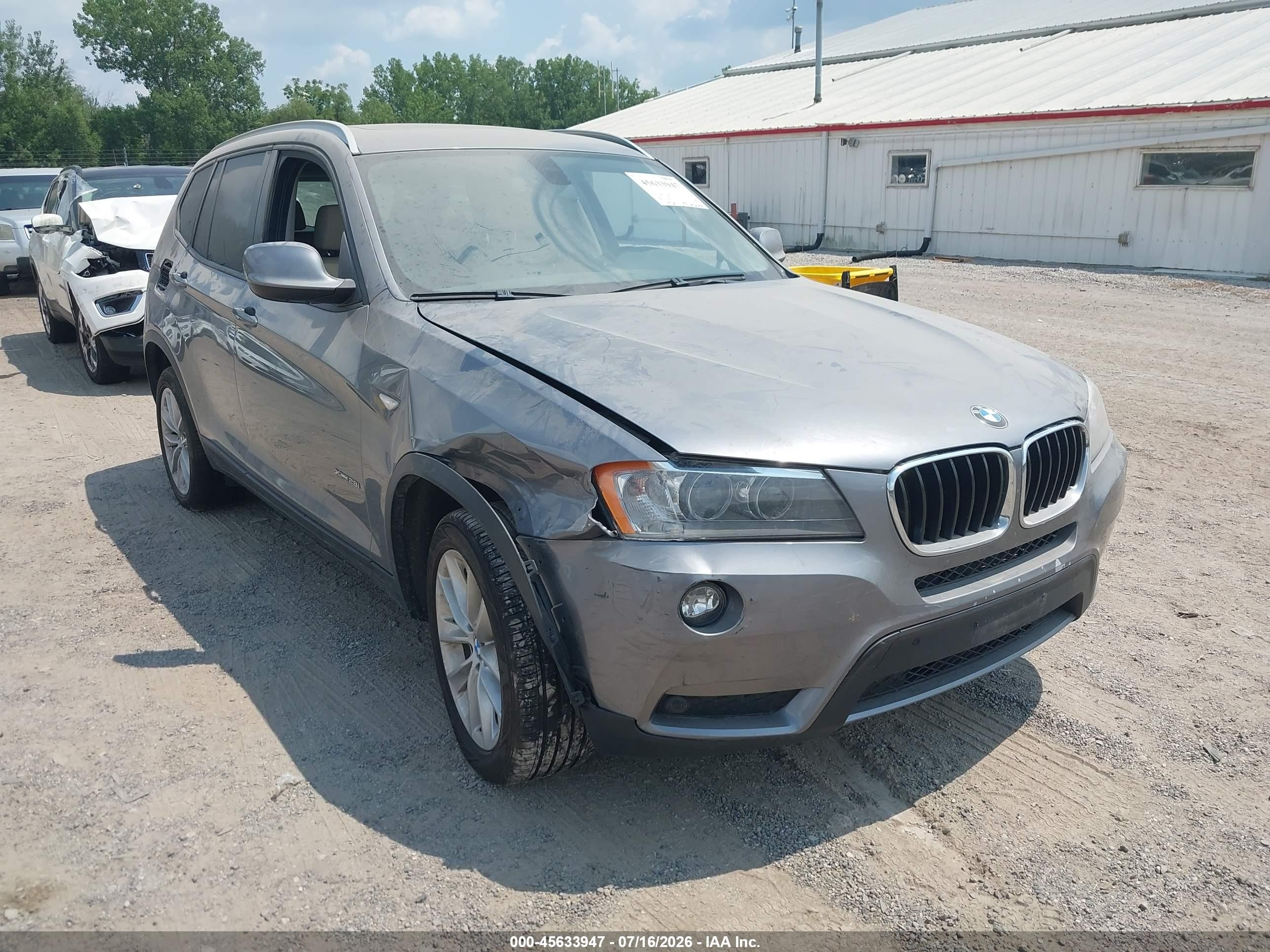 2013 BMW X3 xDrive28i, VIN 5UXWX9C57DL874589 — Normal wear