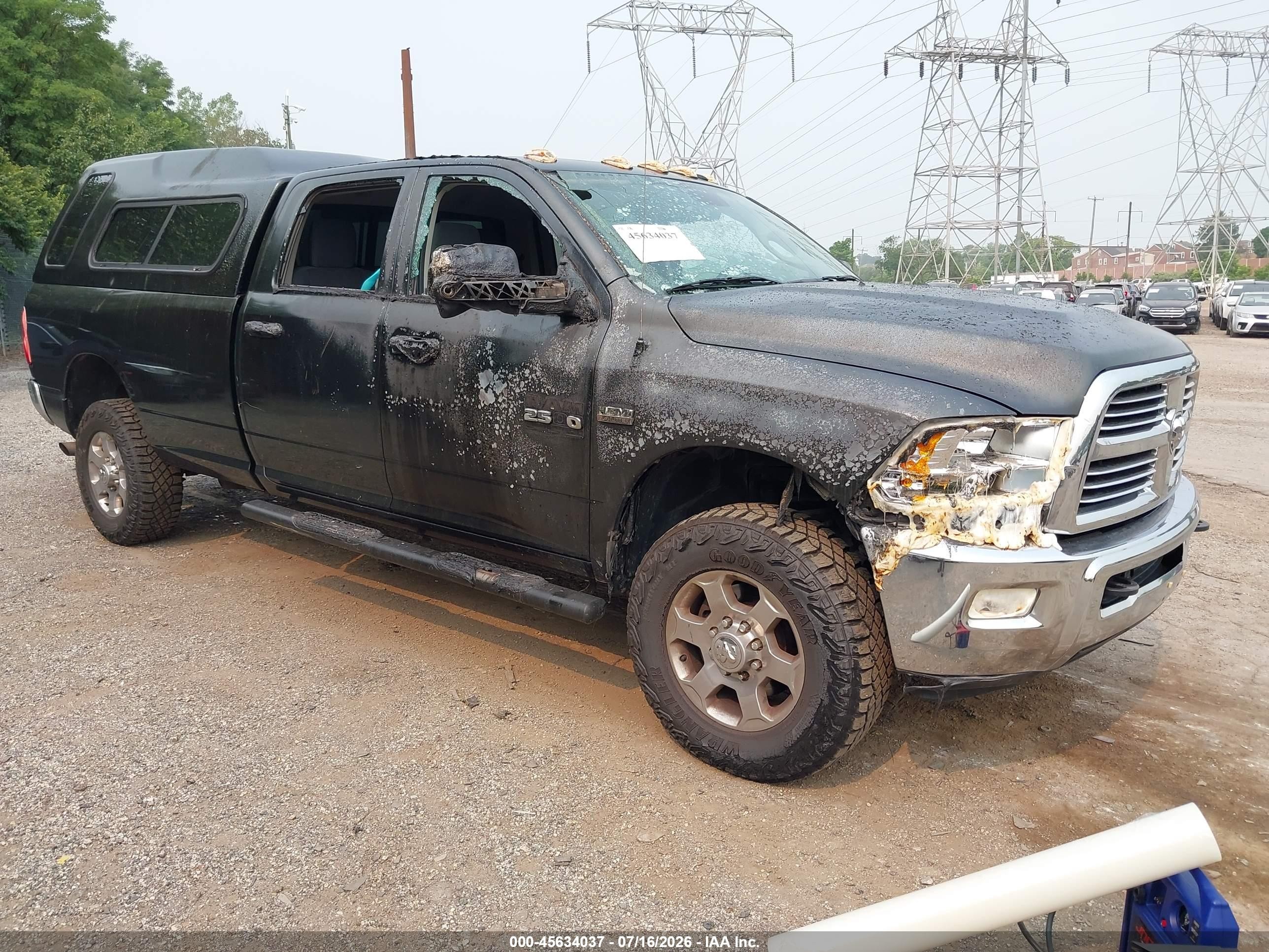 2017 Ram 2500 SLT, VIN 3C6UR5JJ1HG715167 — Burn
