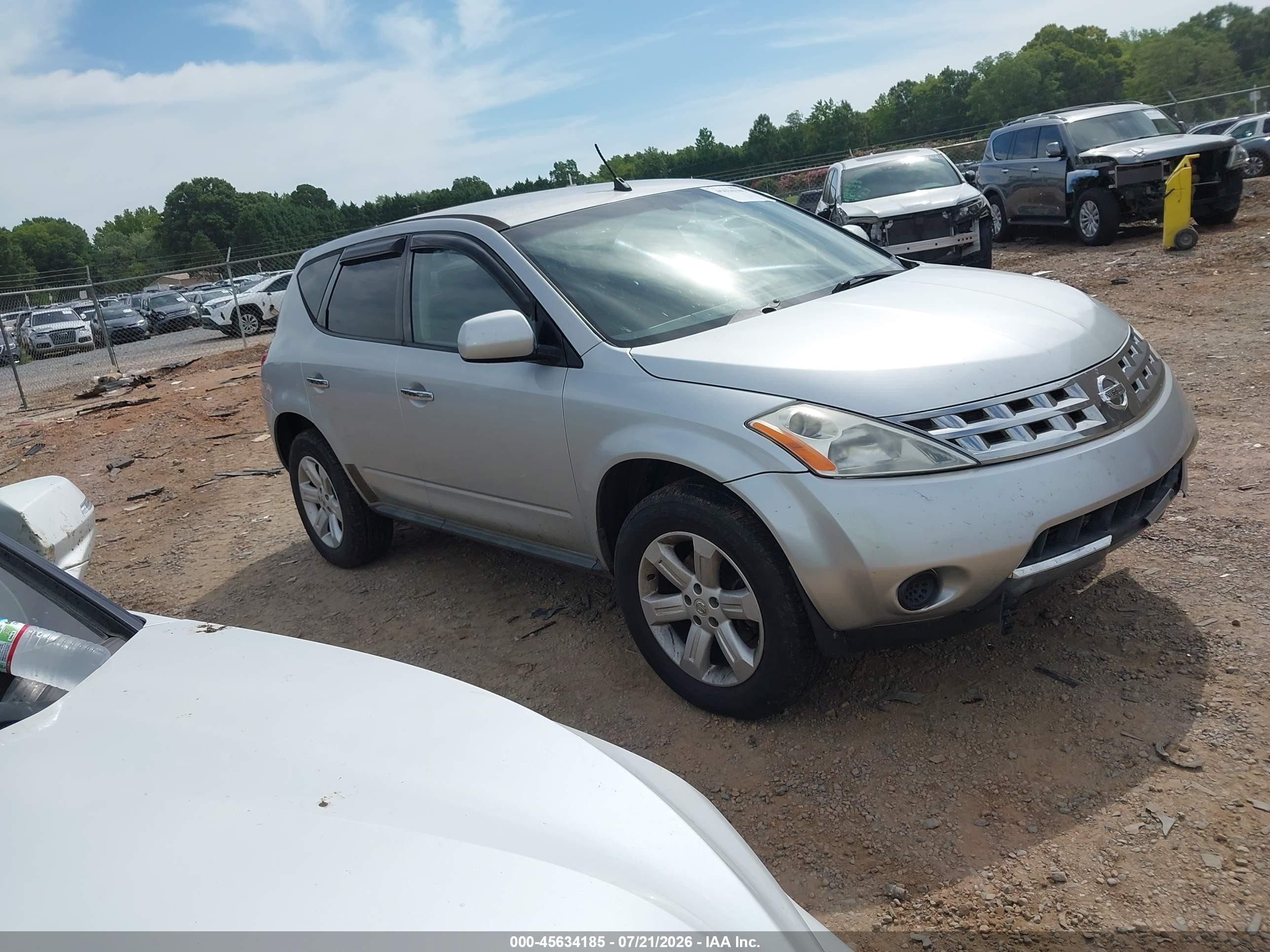 2006 Nissan Murano SL, VIN JN8AZ08W76W519253 — Front end