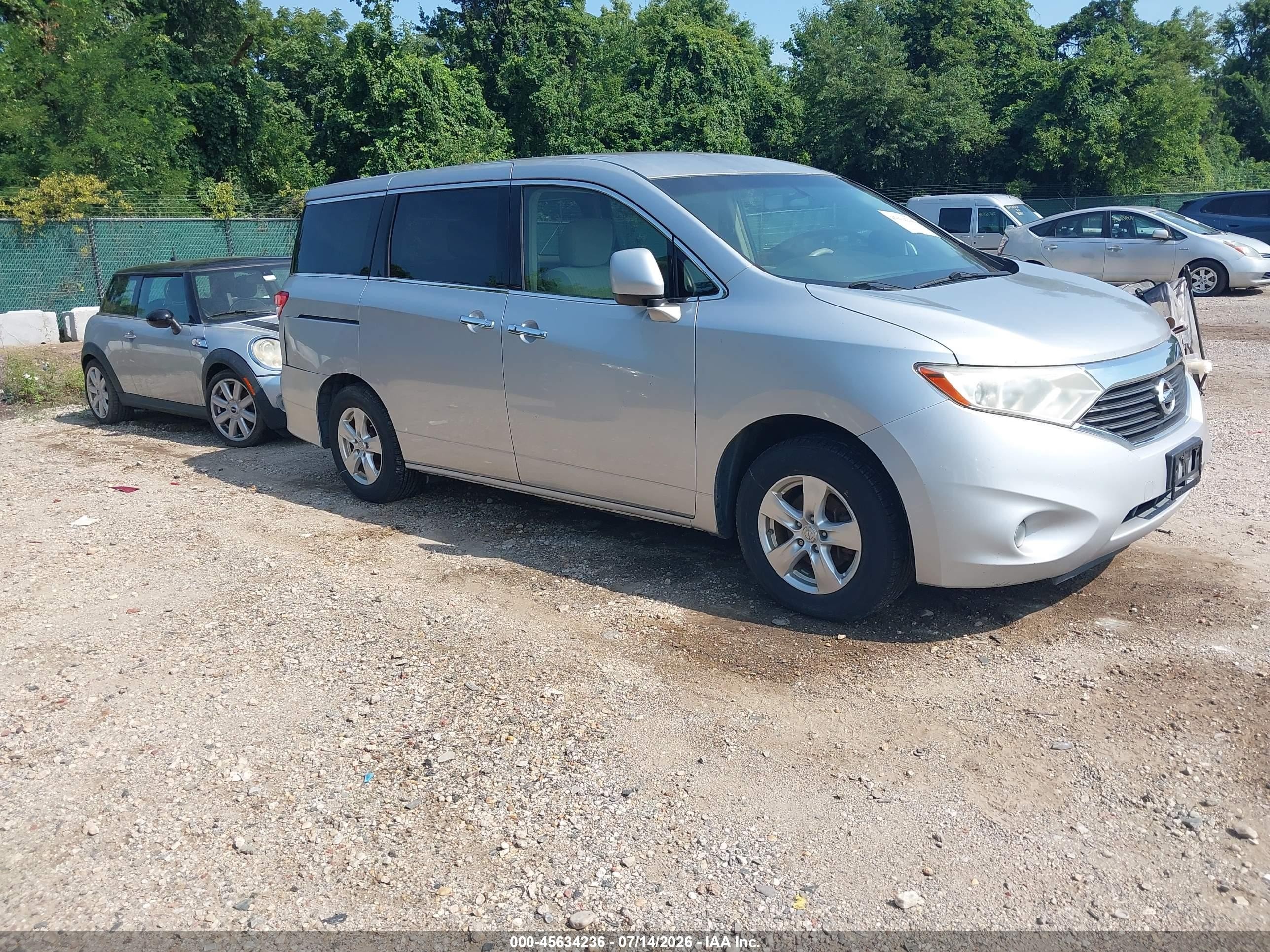 2013 Nissan Quest SV, VIN JN8AE2KP3D9062185 — Normal wear