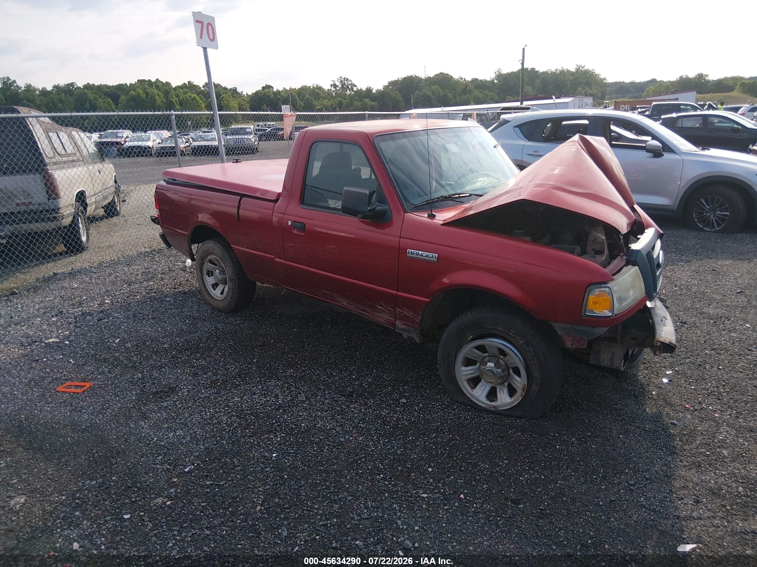 2007 Ford Ranger XL, VIN 1FTYR10D77PA94963 — Front end