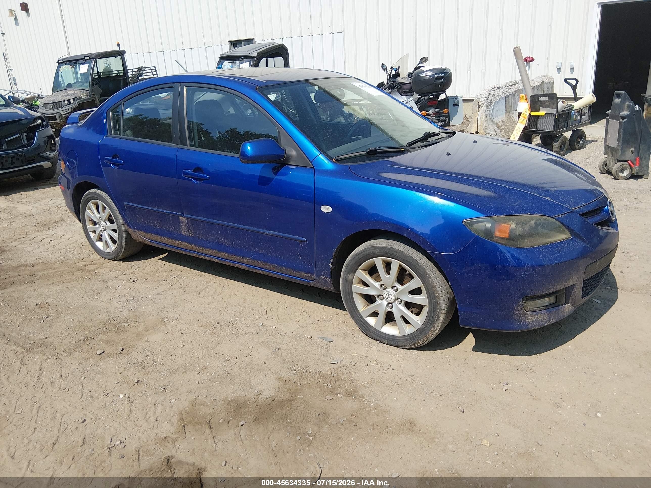 2007 Mazda 3 S Grand Touring, VIN JM1BK323371746488 — Normal wear