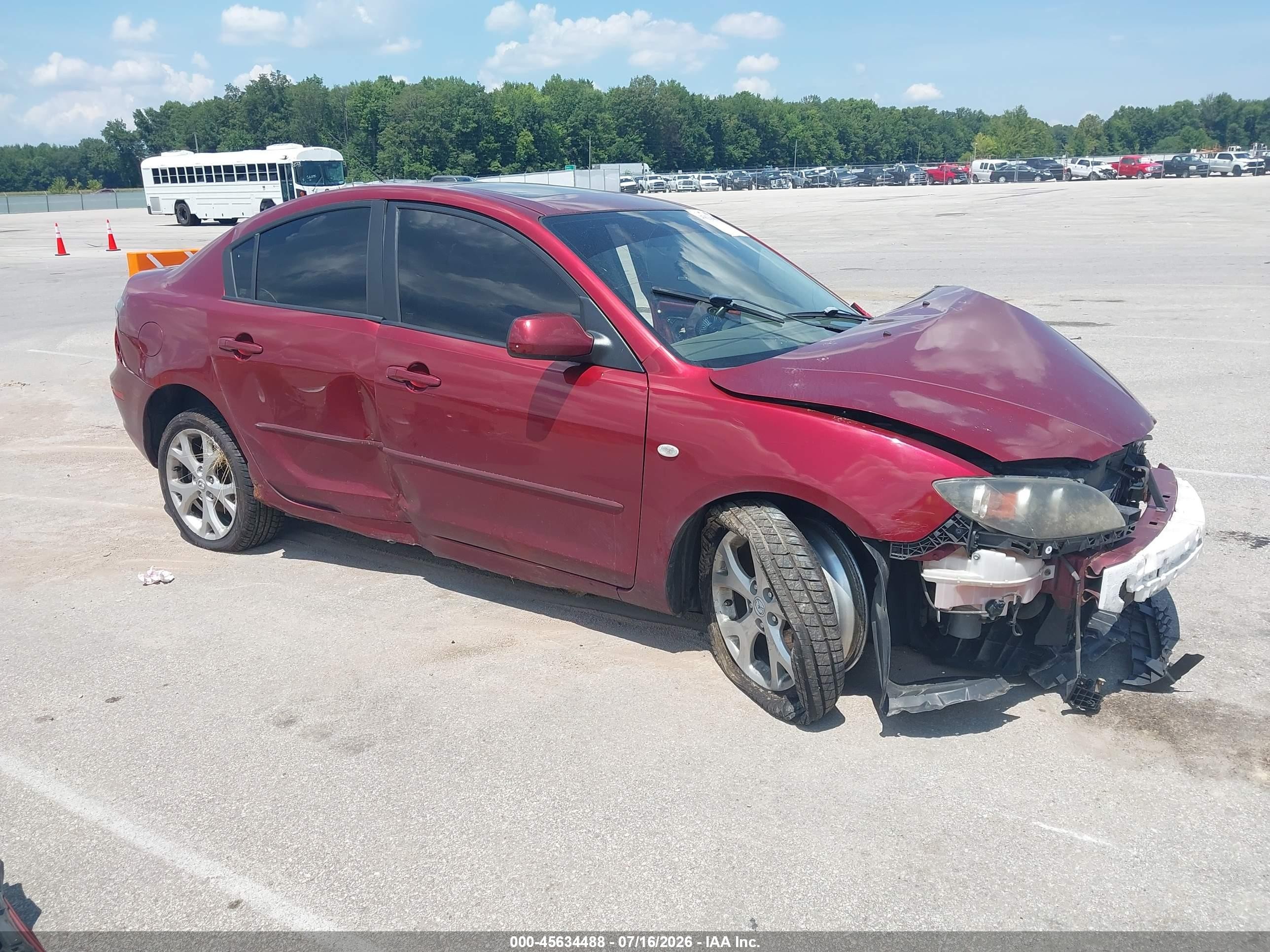 2009 Mazda 3 i Touring Value, VIN JM1BK32F291224075 — Перед