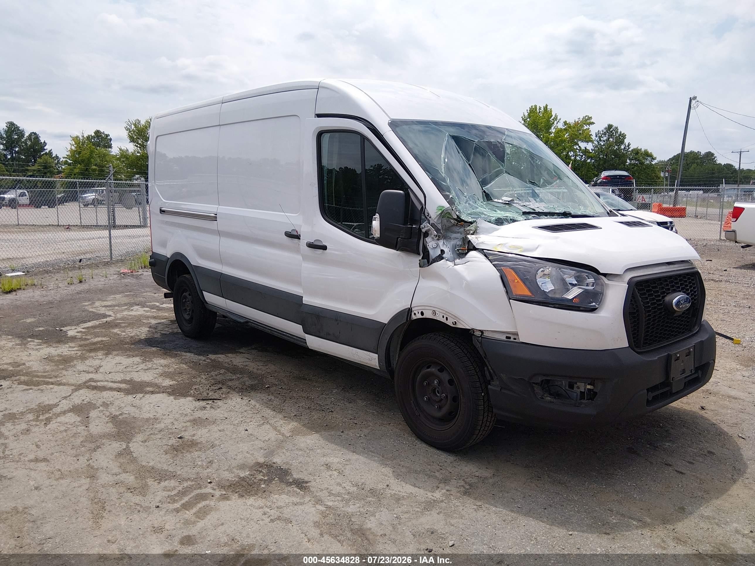 2024 Ford Transit Cargo, VIN 1FTBR1C87RKB34527 — Front end