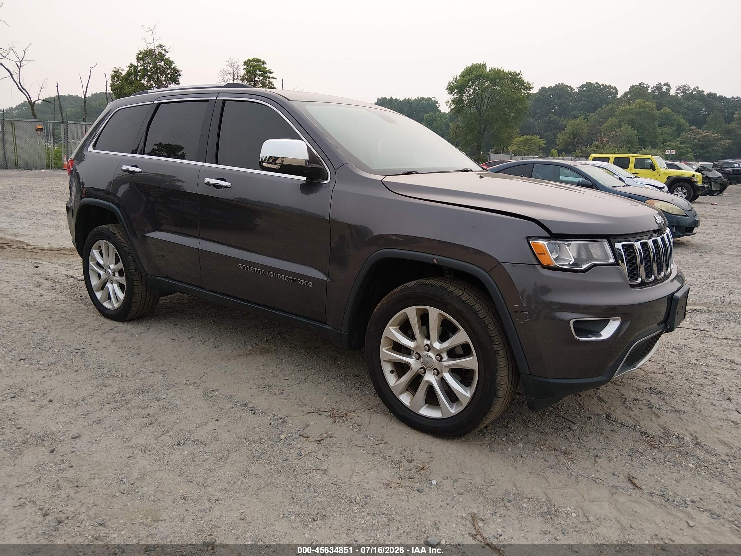 2017 Jeep Grand Cherokee Limited, VIN 1C4RJFBG6HC683558 — После угона