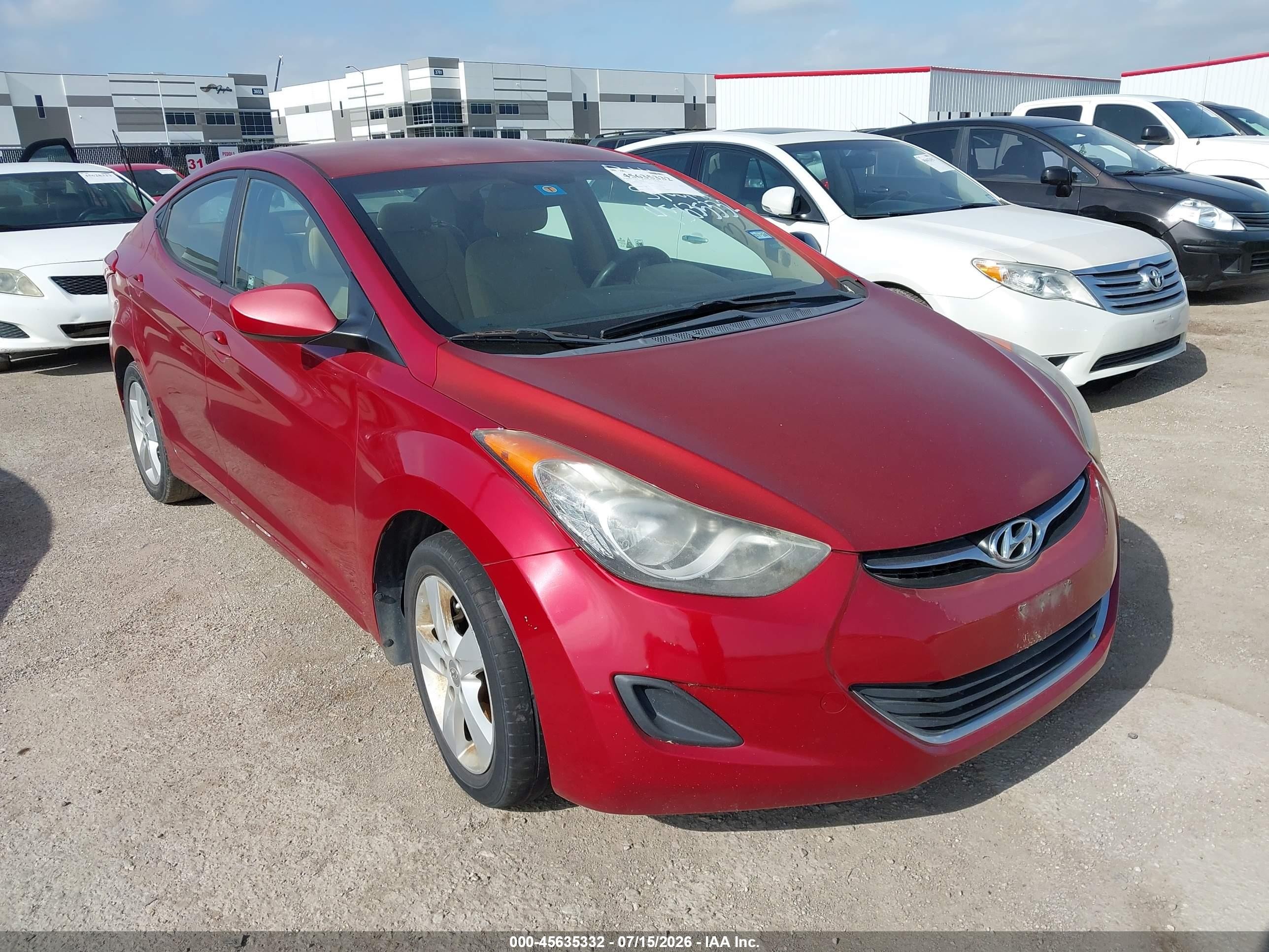 2011 Hyundai Elantra Limited, VIN KMHDH4AE8BU098522 — Normal wear