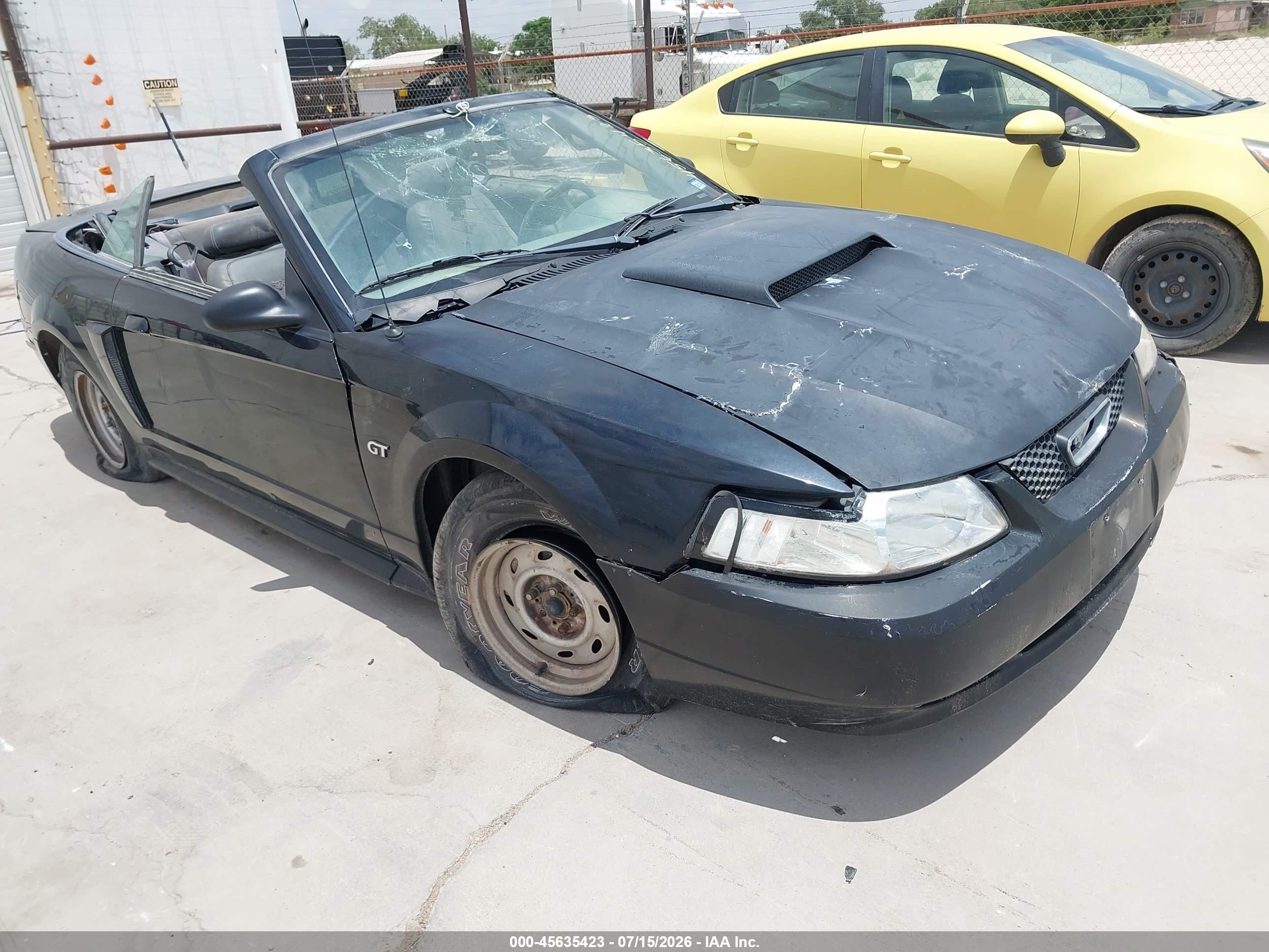 2002 Ford Mustang GT Deluxe, VIN 1FAFP45X02F230923 — Normal wear