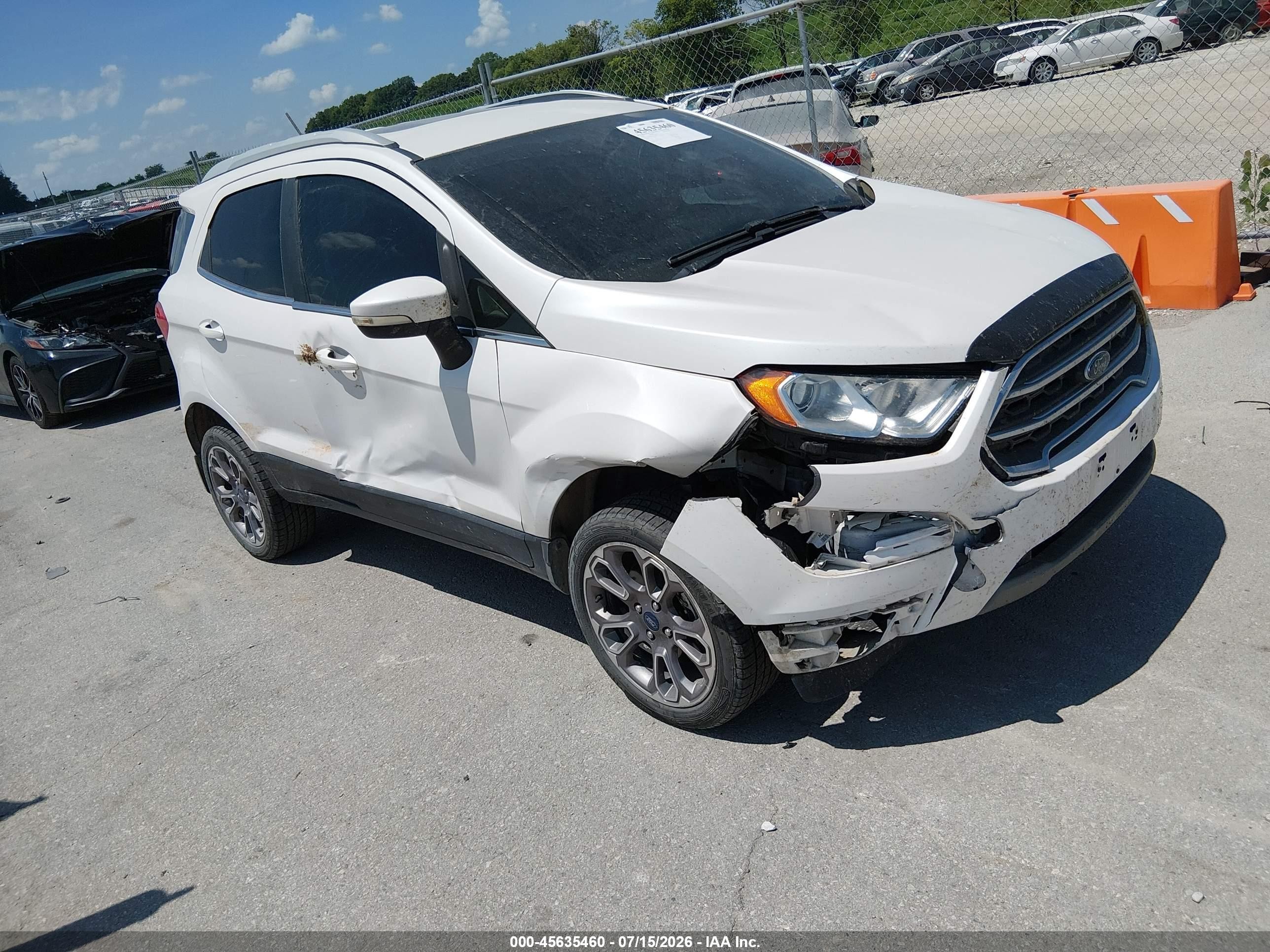2020 Ford EcoSport Titanium, VIN MAJ6S3KL3LC338594 — Front end