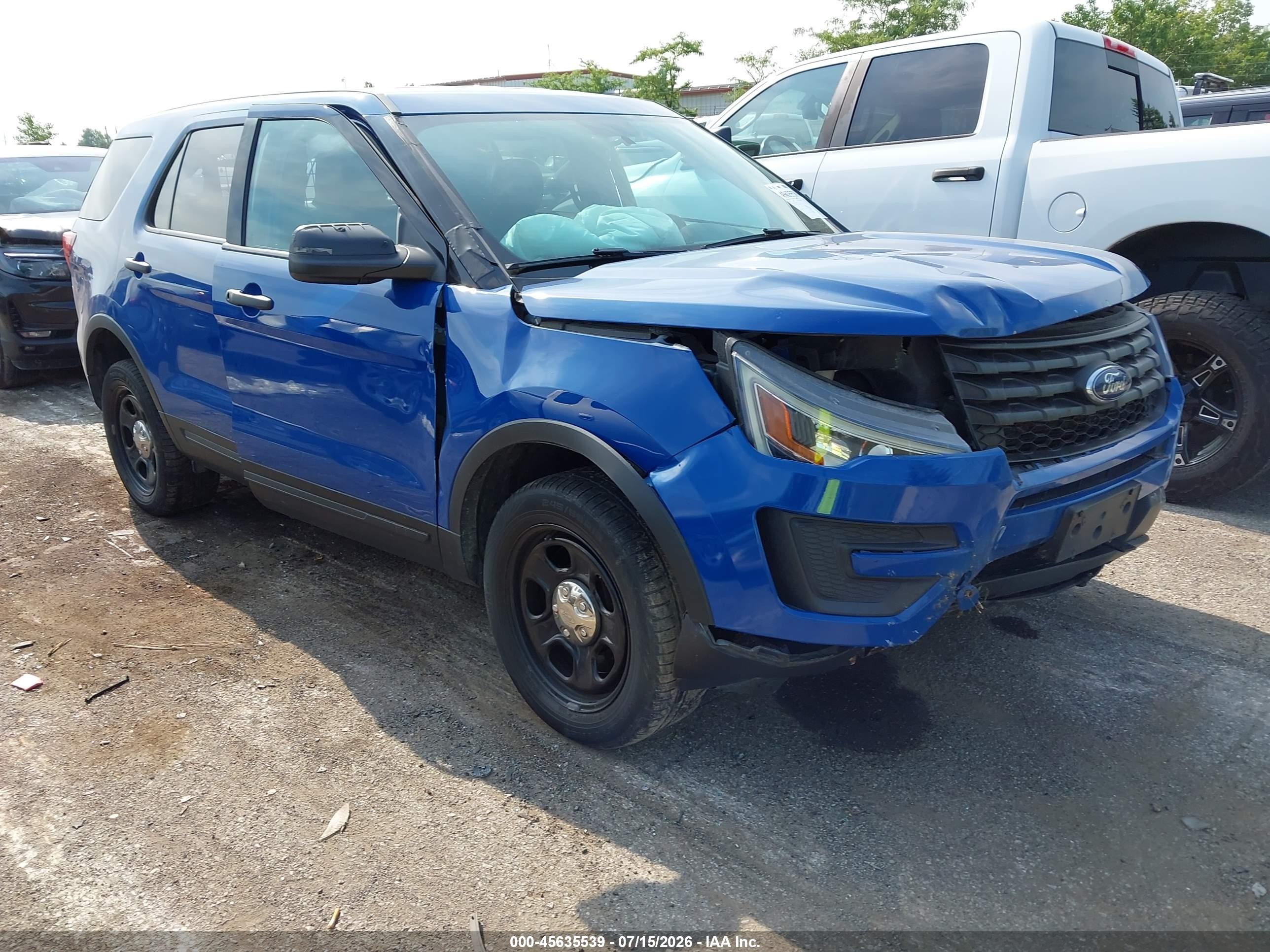 2018 Ford Police Interceptor Utility, VIN 1FM5K8AT3JGC19434 — All over