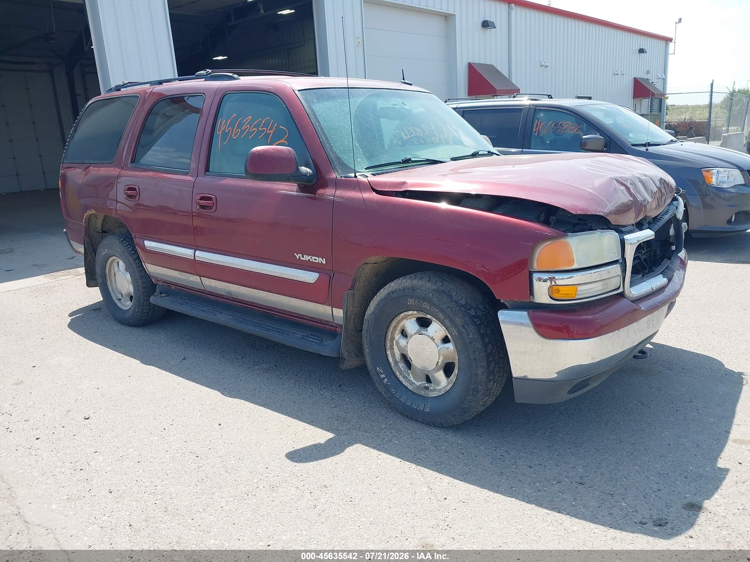 2003 GMC Yukon SLT, VIN 1GKEK13Z63J264892 — Перед
