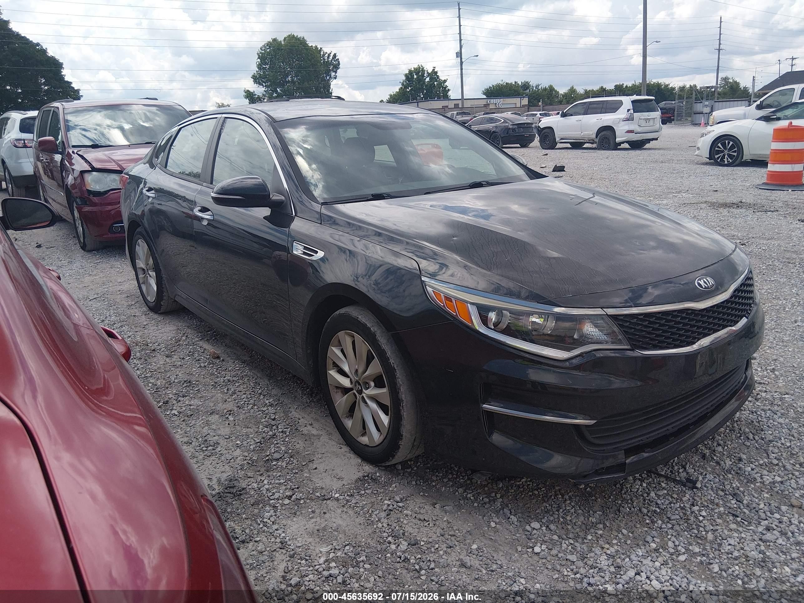2016 Kia Optima LX, VIN 5XXGT4L32GG037529 — Hail