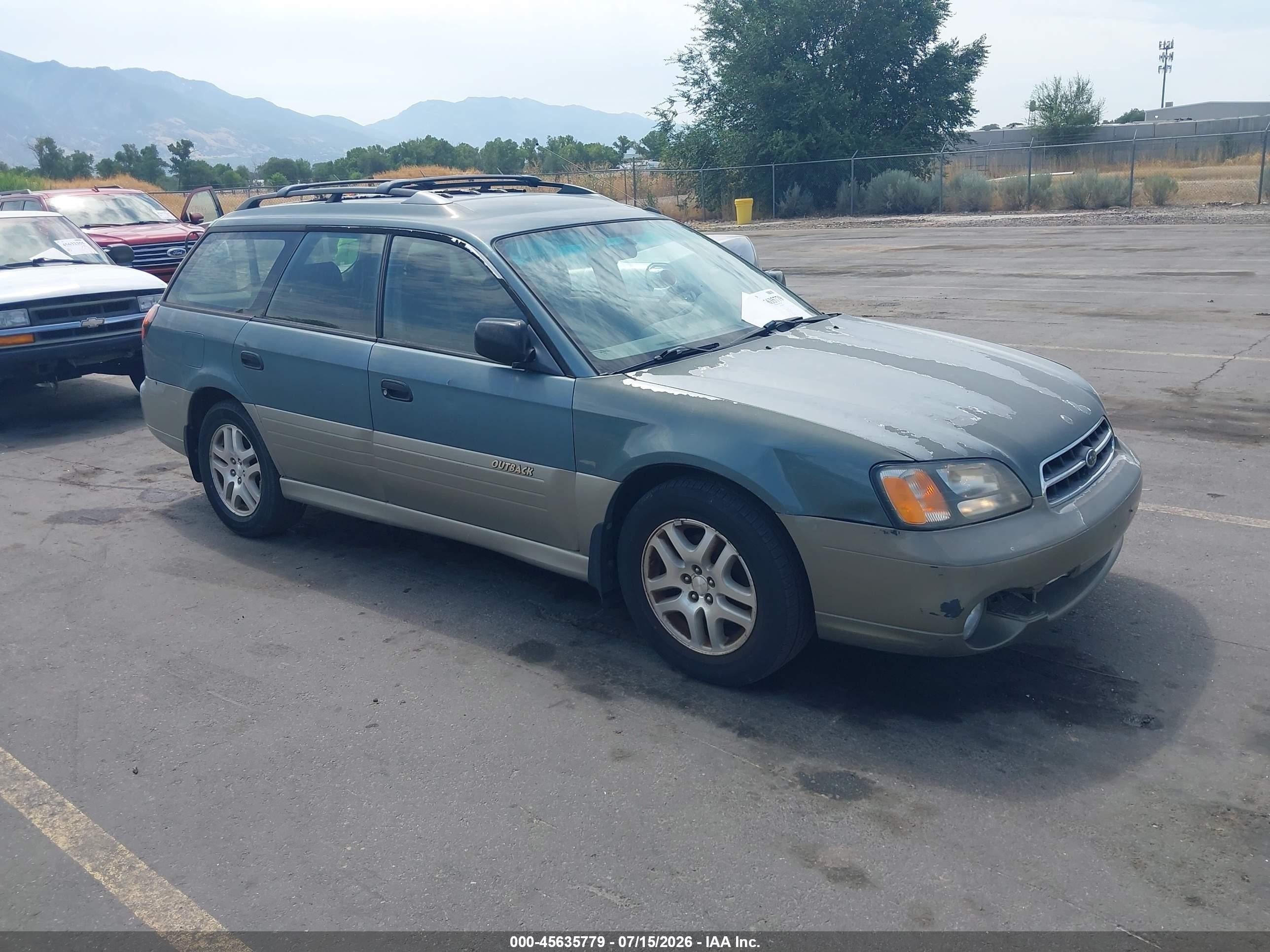 2001 Subaru Legacy Outback, VIN 4S3BH665617607360 — Обычный износ