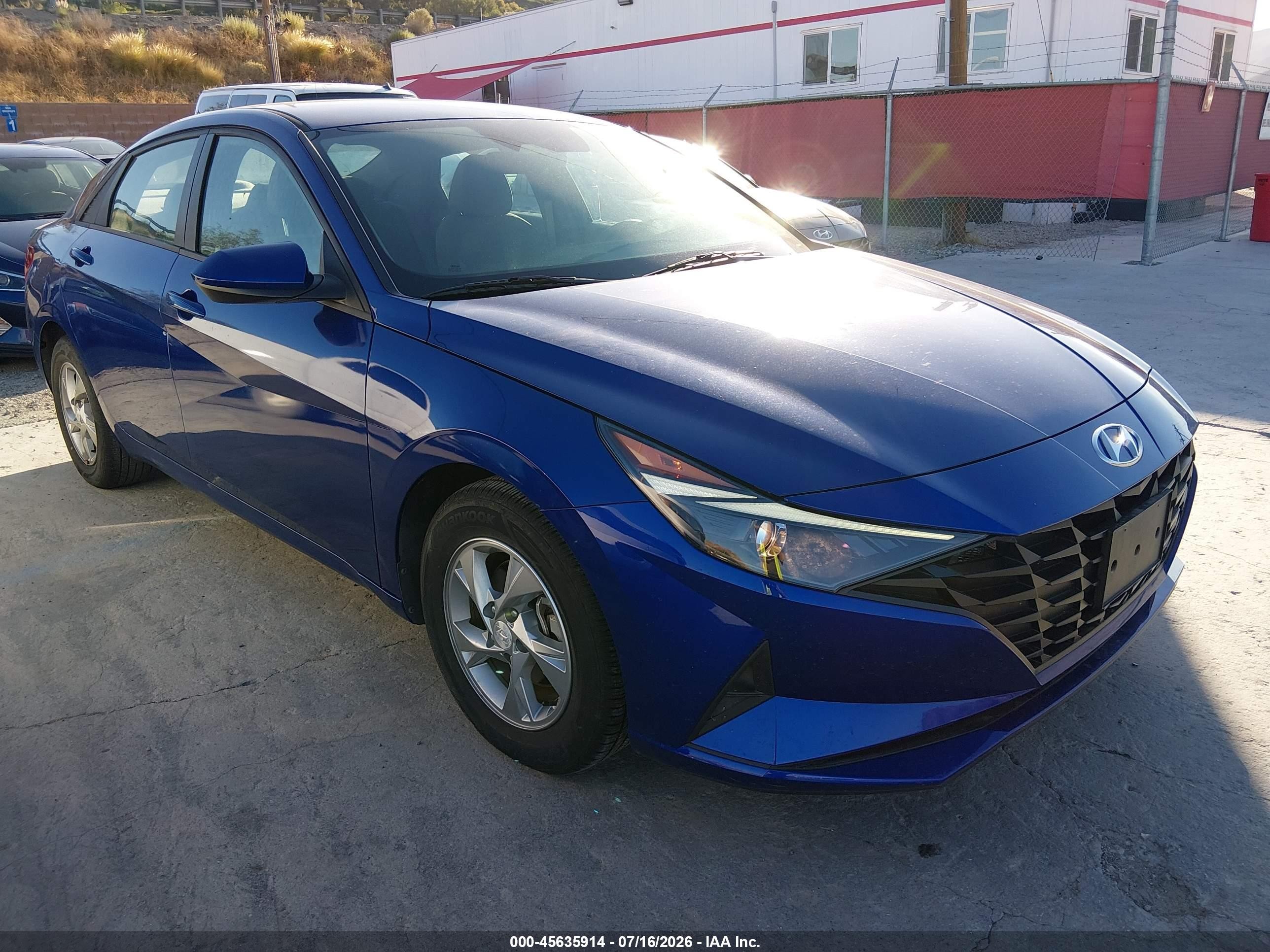 2021 Hyundai Elantra SE, VIN 5NPLL4AGXMH048721 — Normal wear