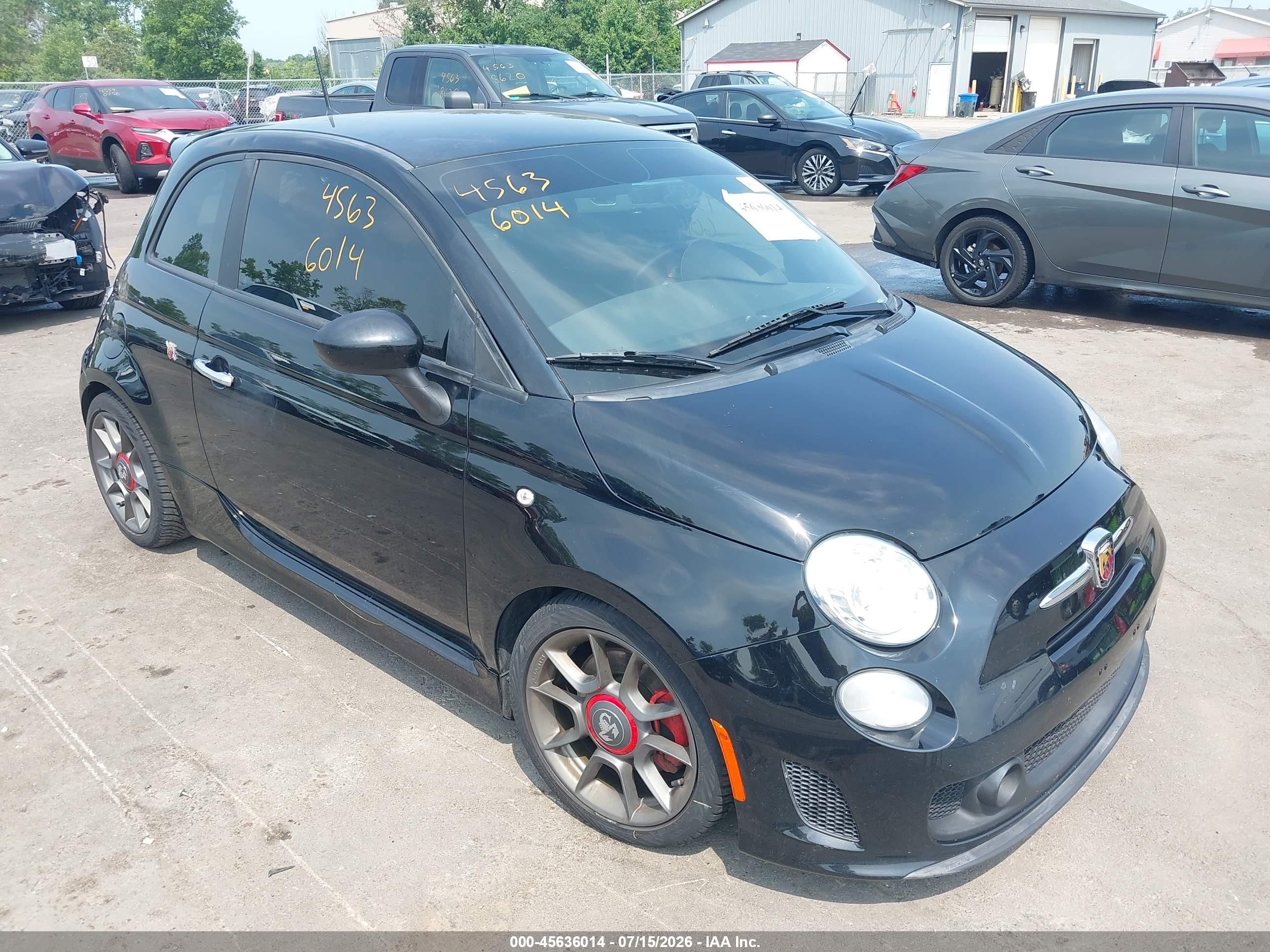 2015 FIAT 500 Abarth, VIN 3C3CFFFH7FT590614 — Rear end