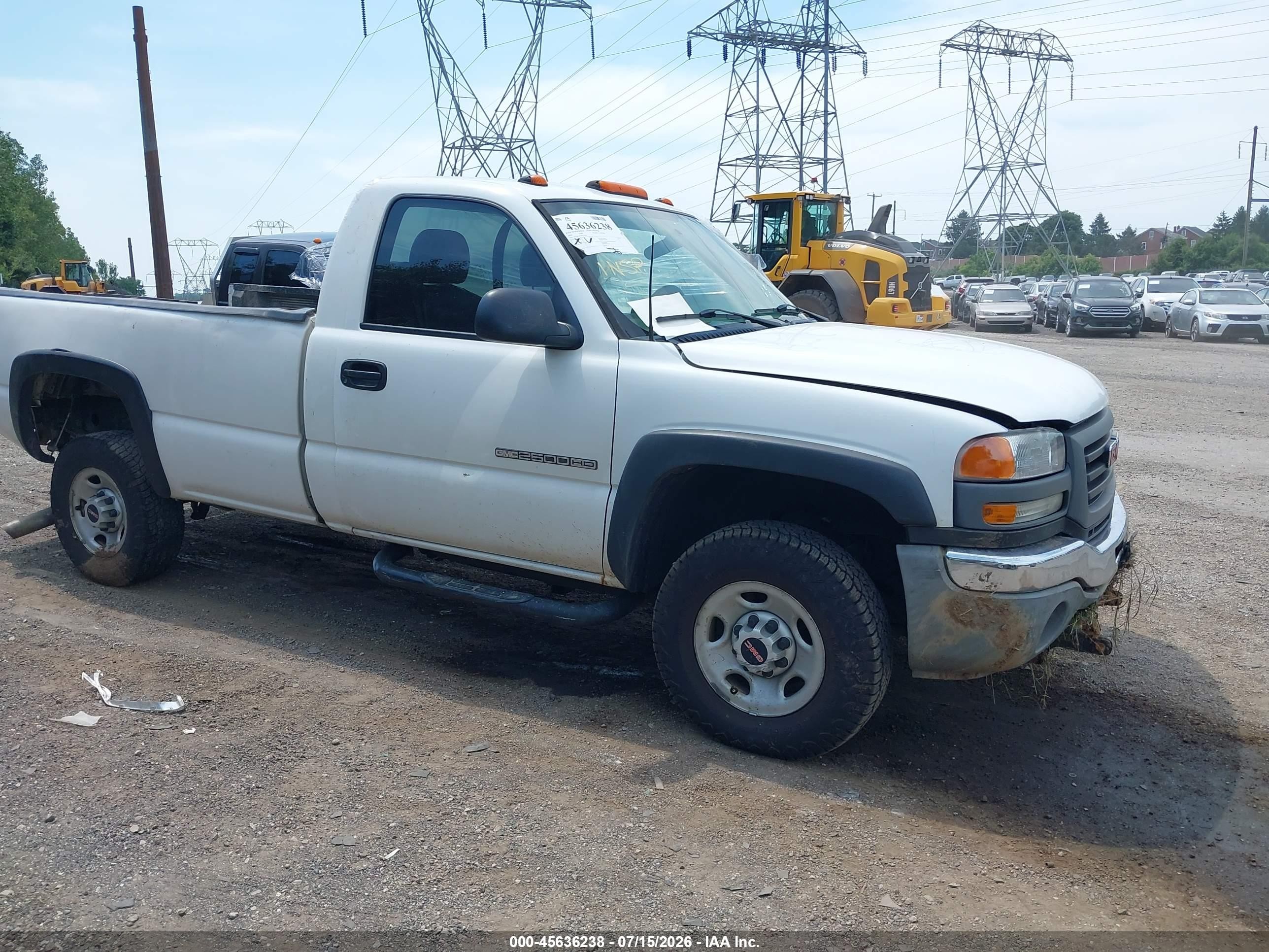 2006 GMC Sierra 2500HD Work Truck, VIN 1GTHK24U46E122006 — Side