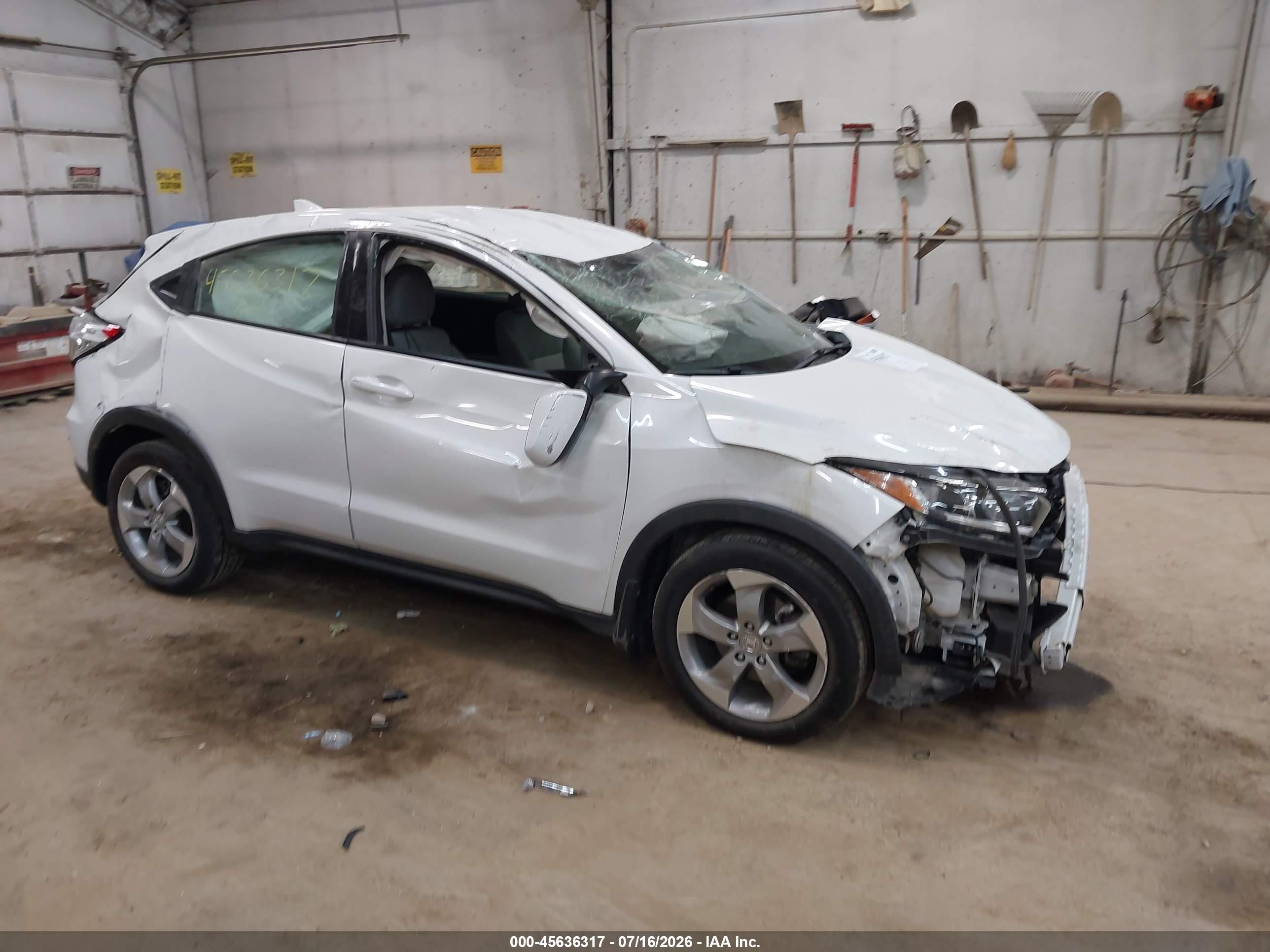 2021 Honda HR-V LX, VIN 3CZRU6H34MM722842 — Rollover