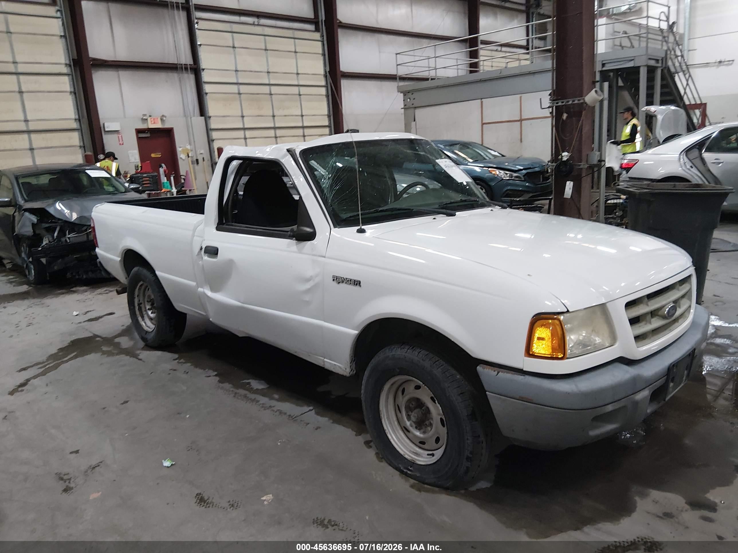2003 Ford Ranger XL, VIN 1FTYR10D83PA40677 — Rollover