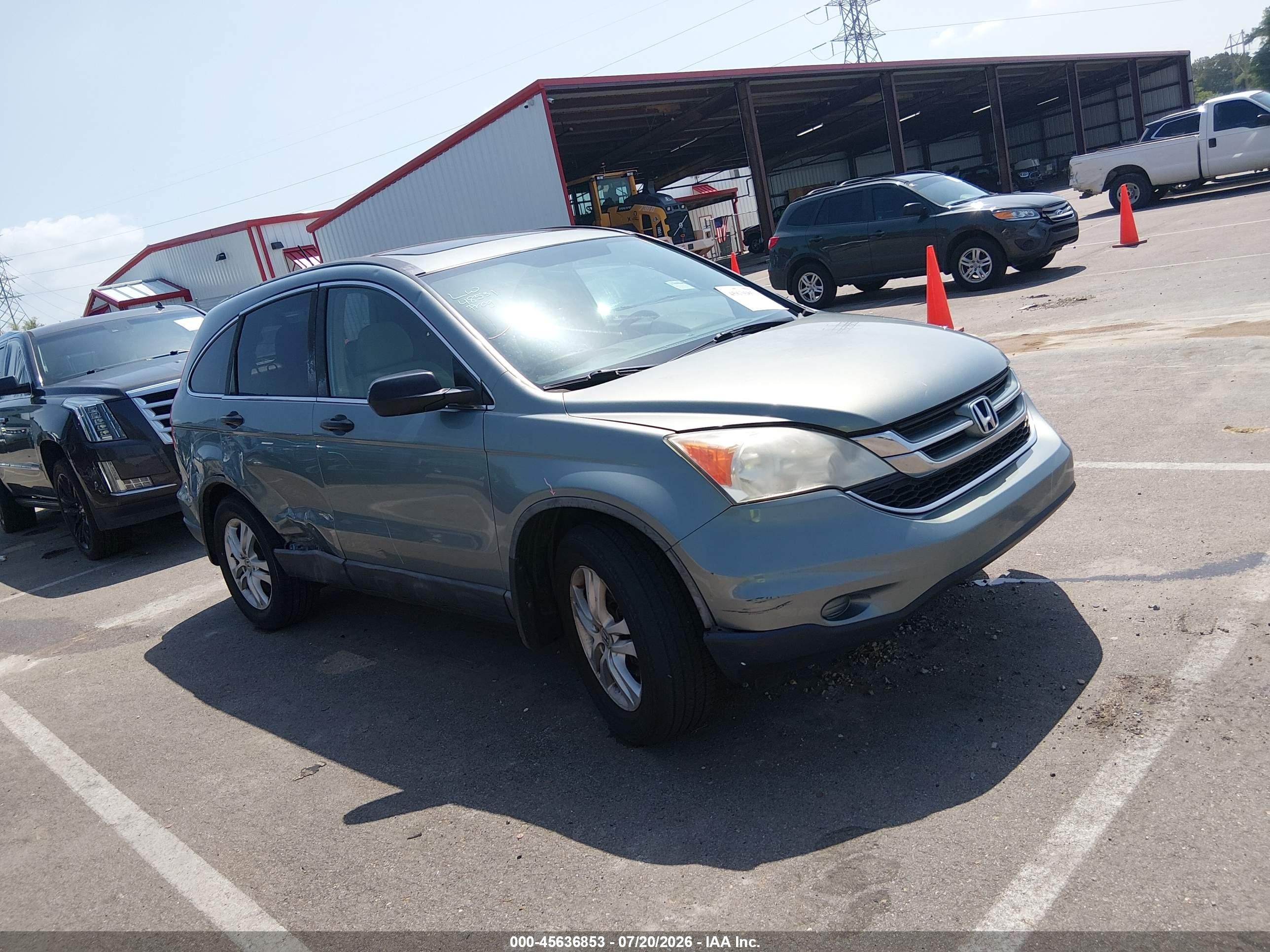 2010 Honda CR-V EX, VIN 5J6RE3H59AL010577 — Side